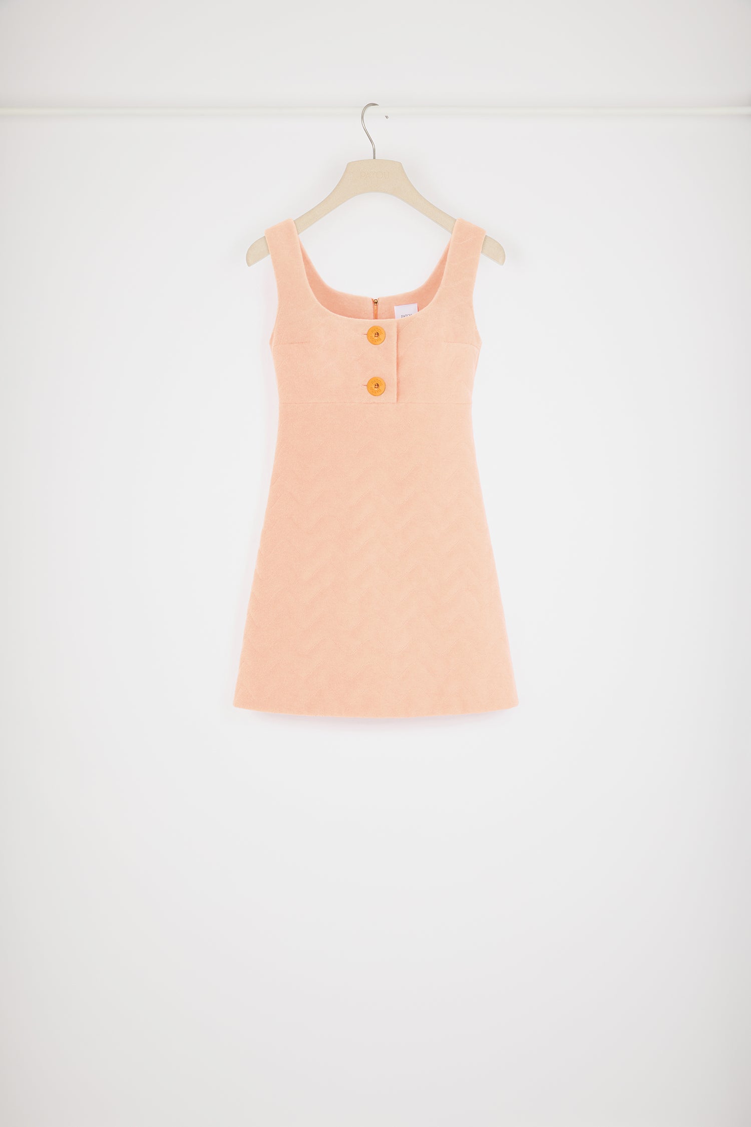 Patou P24DR1290163216A mini robe coton matelassée Abricot
