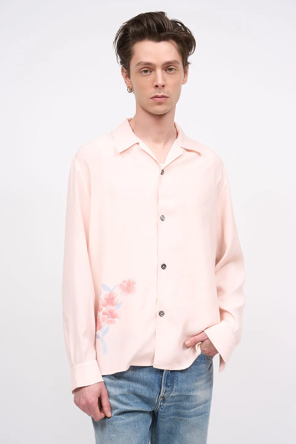 Paul & Joe Dragon Chemise viscose imprimé rose