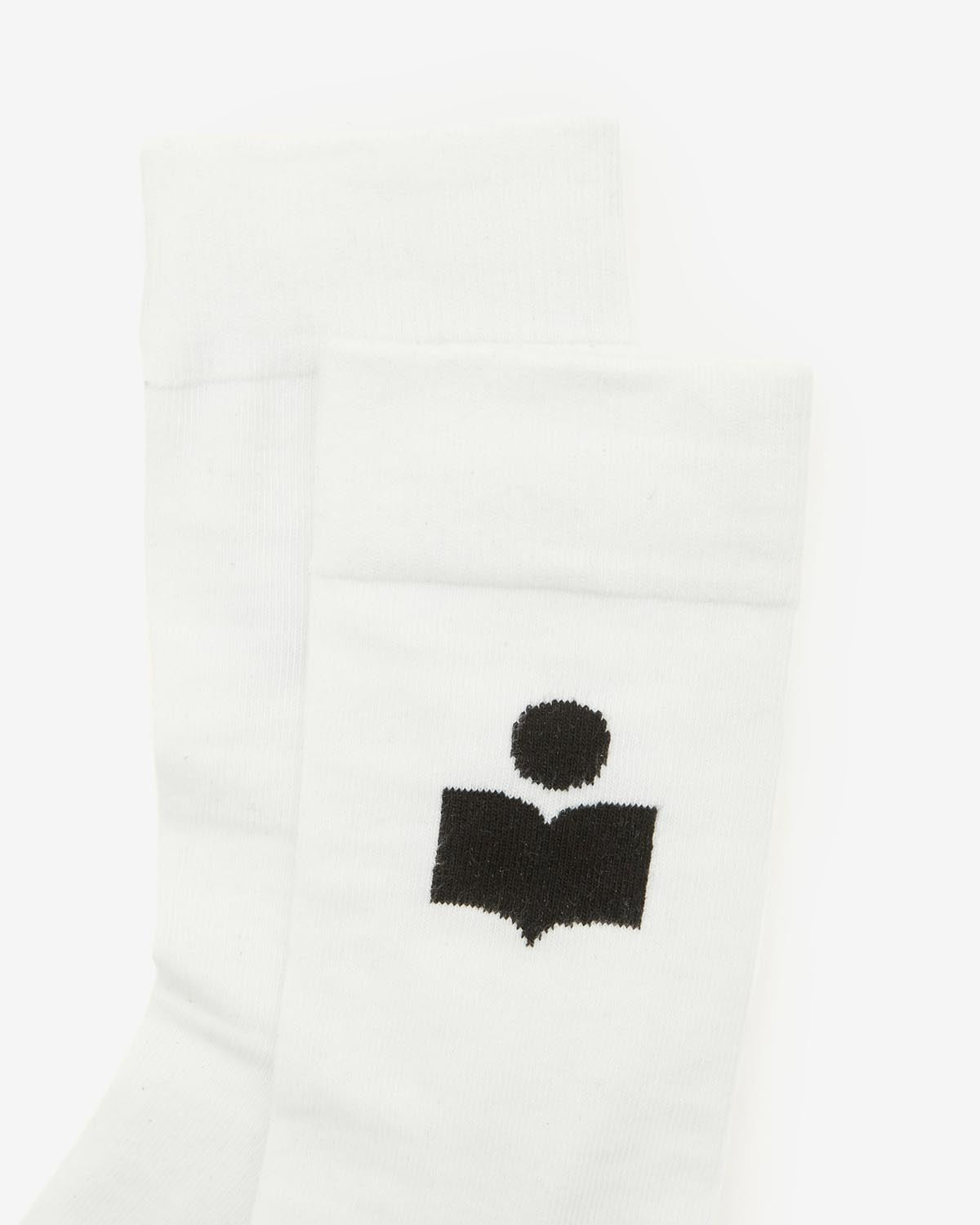 Isabel Marant Siloki chaussettes coton blanc