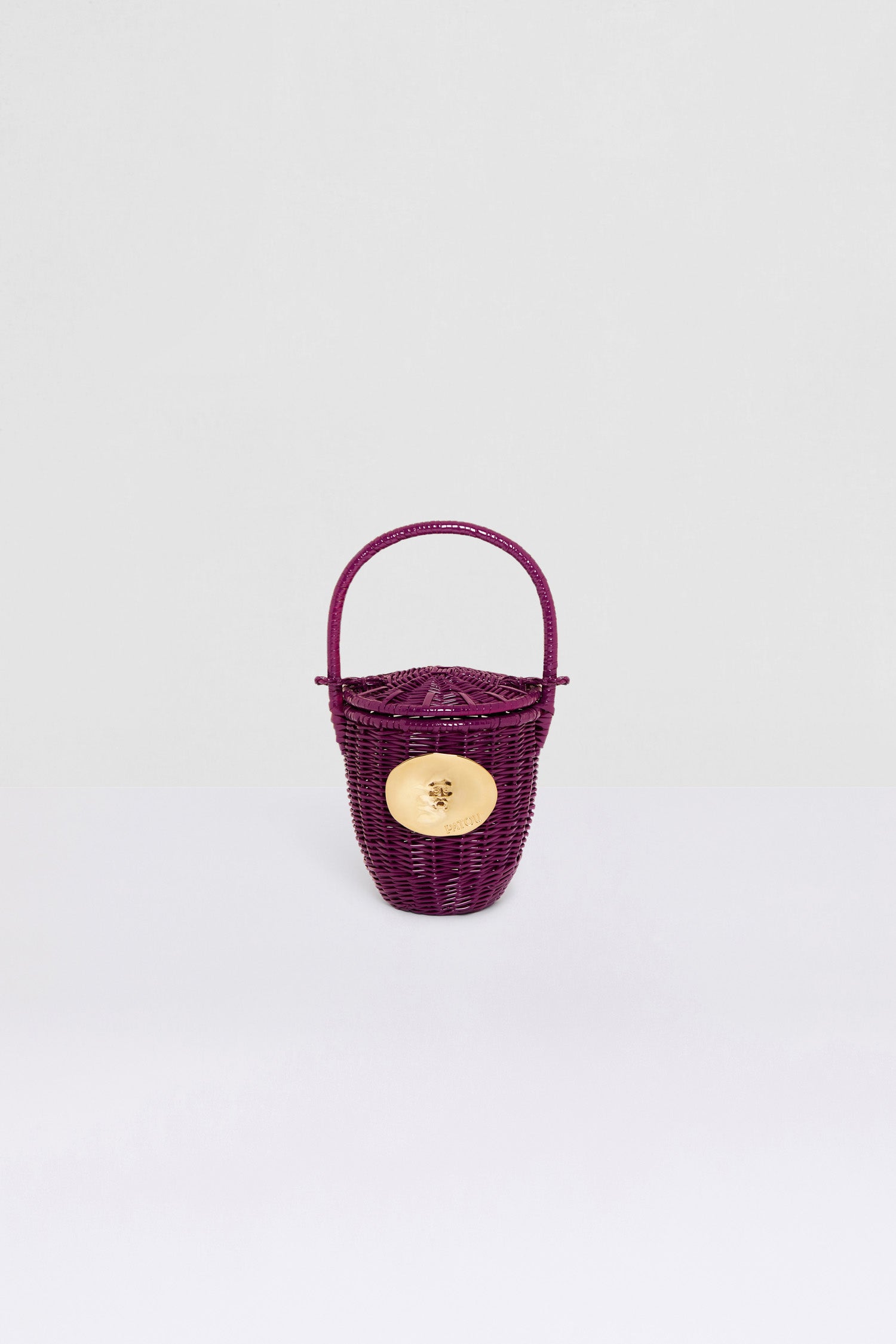 Patou Bags AC003 sac seau osier violet anémone