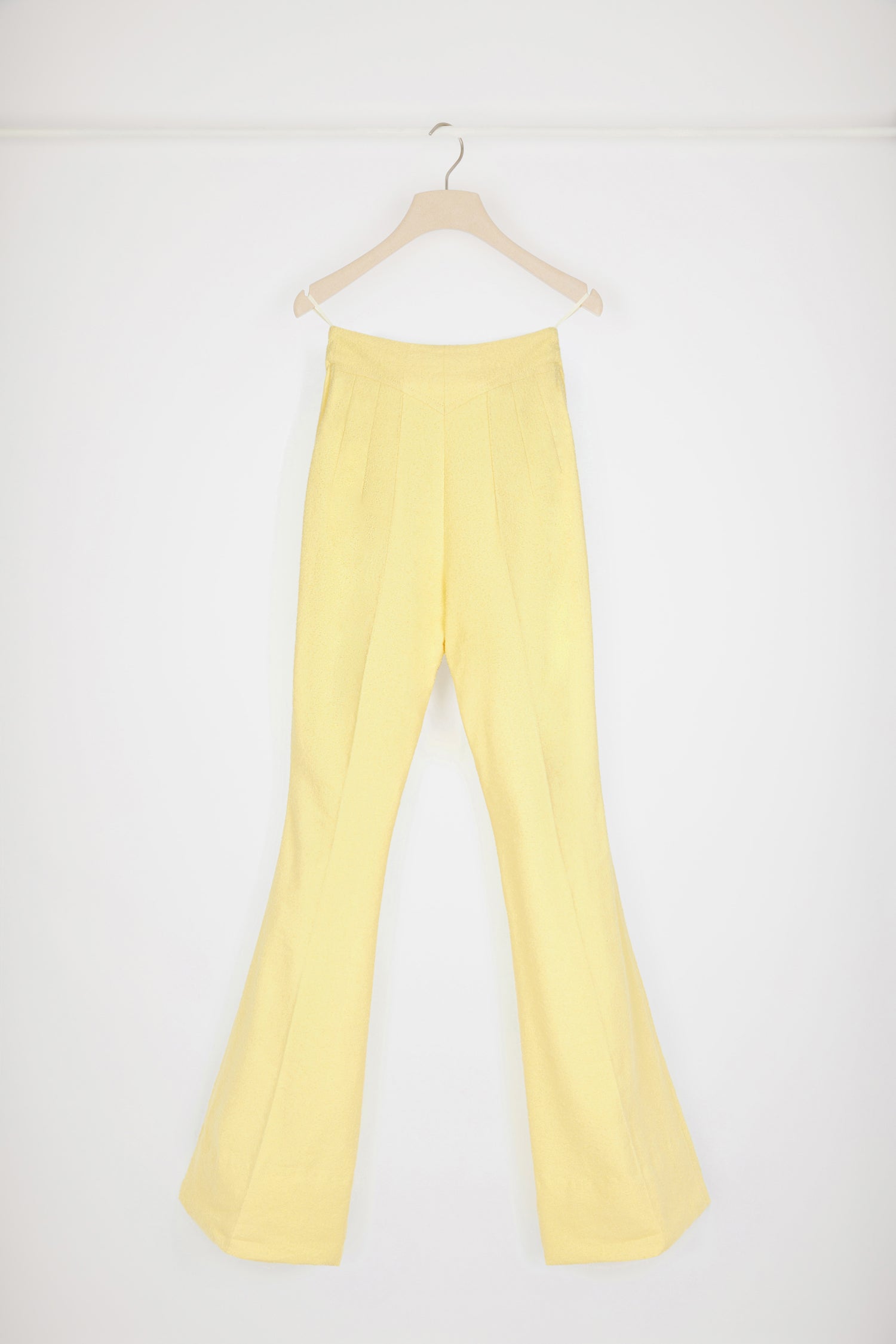 Patou Flared trousers pantalon tweed flare mimosa