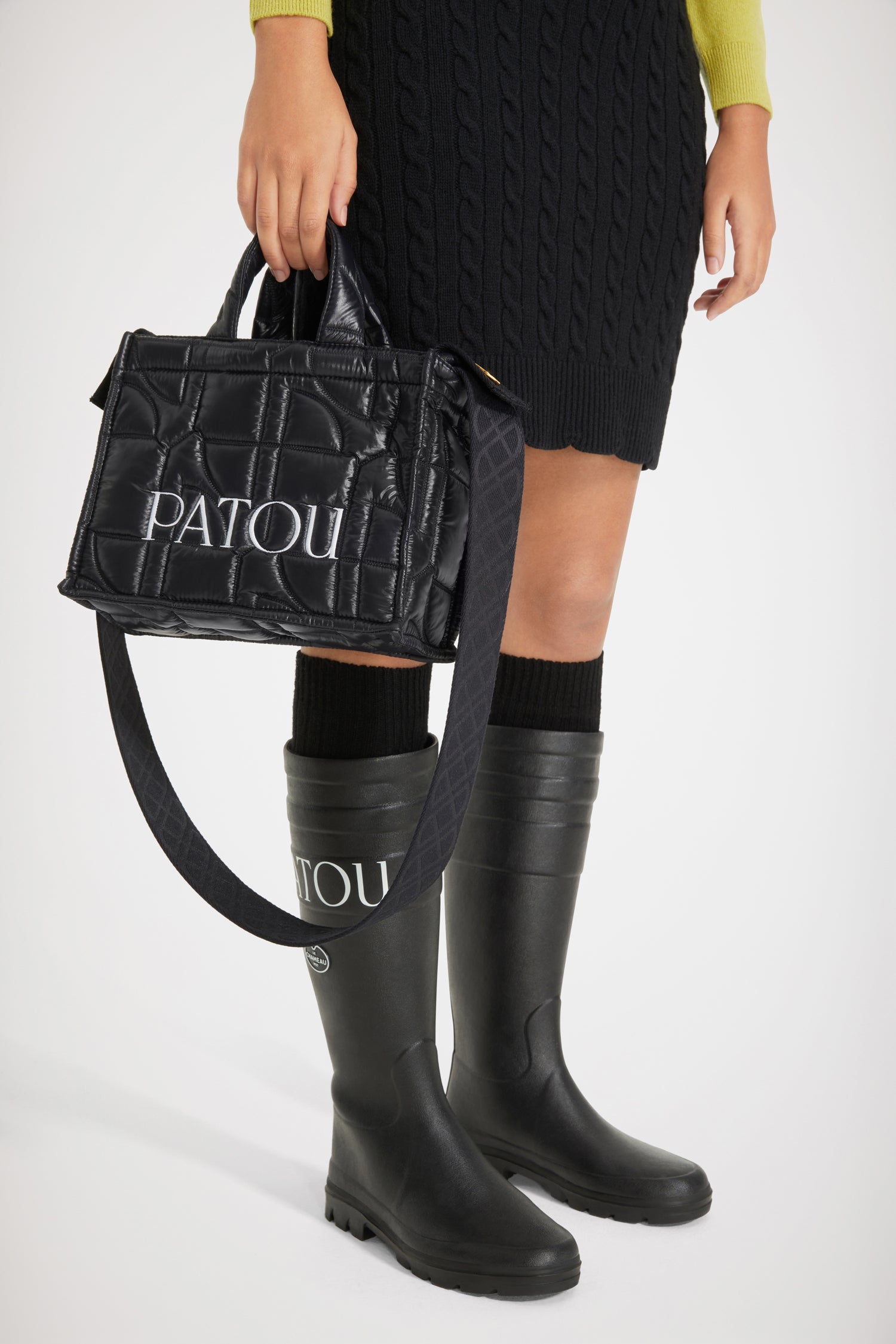 Patou Footwear bottes H22FO0090131999B noir caoutchouc