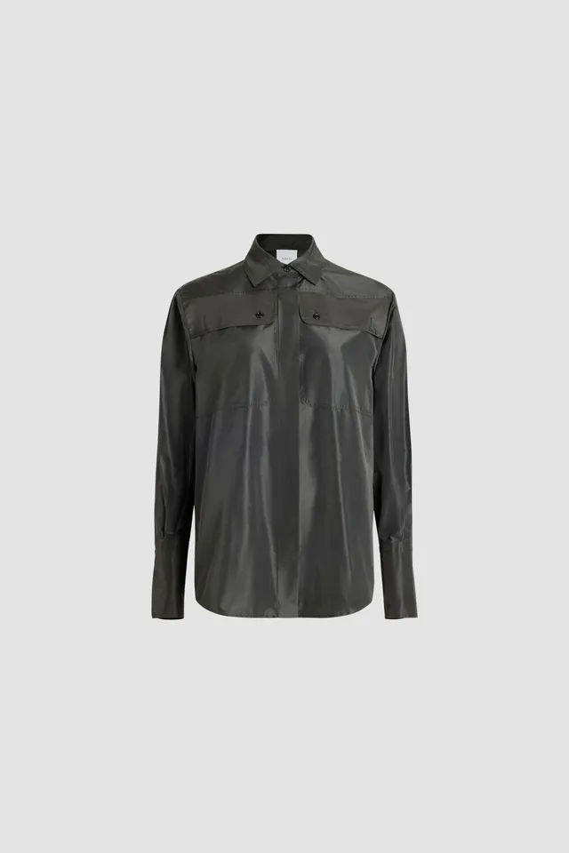 Patou BL035 chemise safari faille recyclée noire 34-44