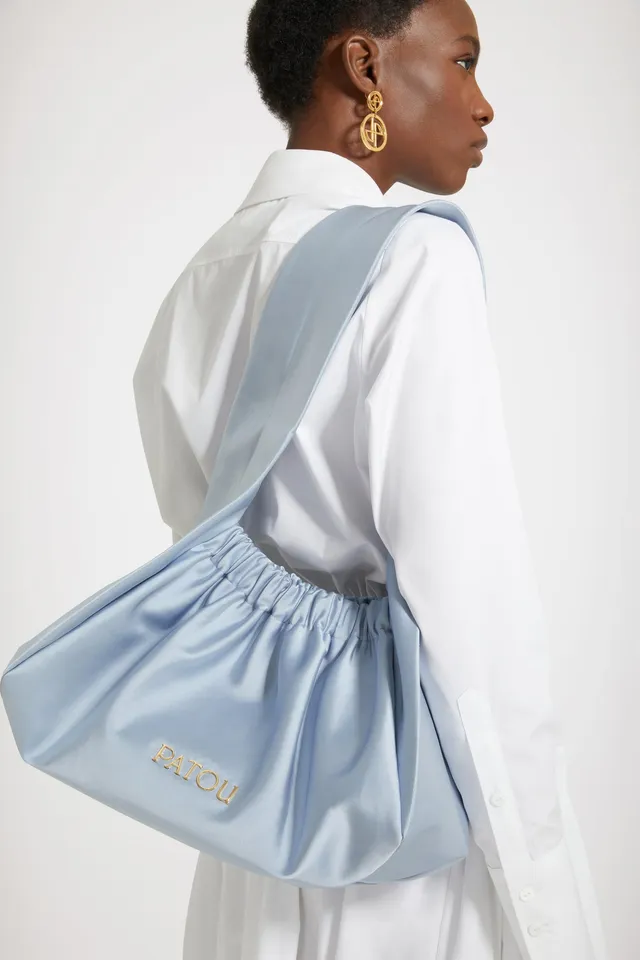 Patou Bags sac Le Biscuit AC055 satin bleu TU