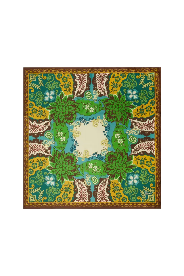 Alemaïs Florence foulard carré soie imprimé taille unique