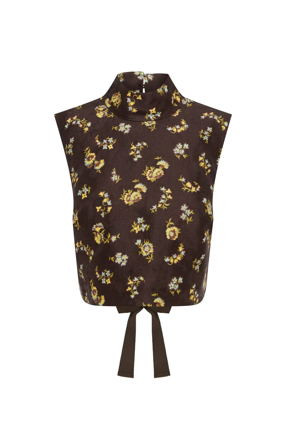 Alemaïs Lilah Top crop top jacquard fleuri