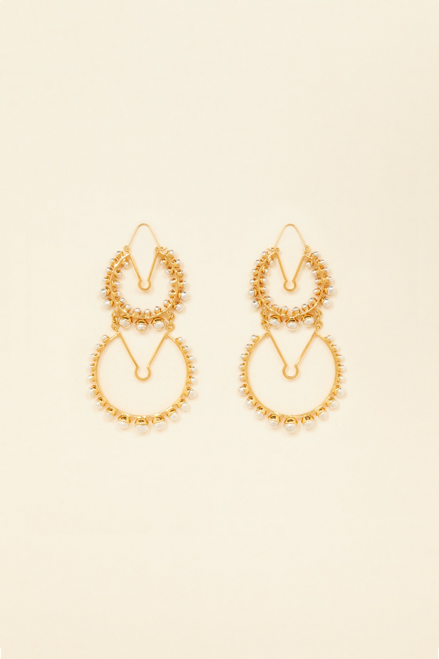 Patou Jewellery JW0081000298S boucles d'oreilles doré perles TU