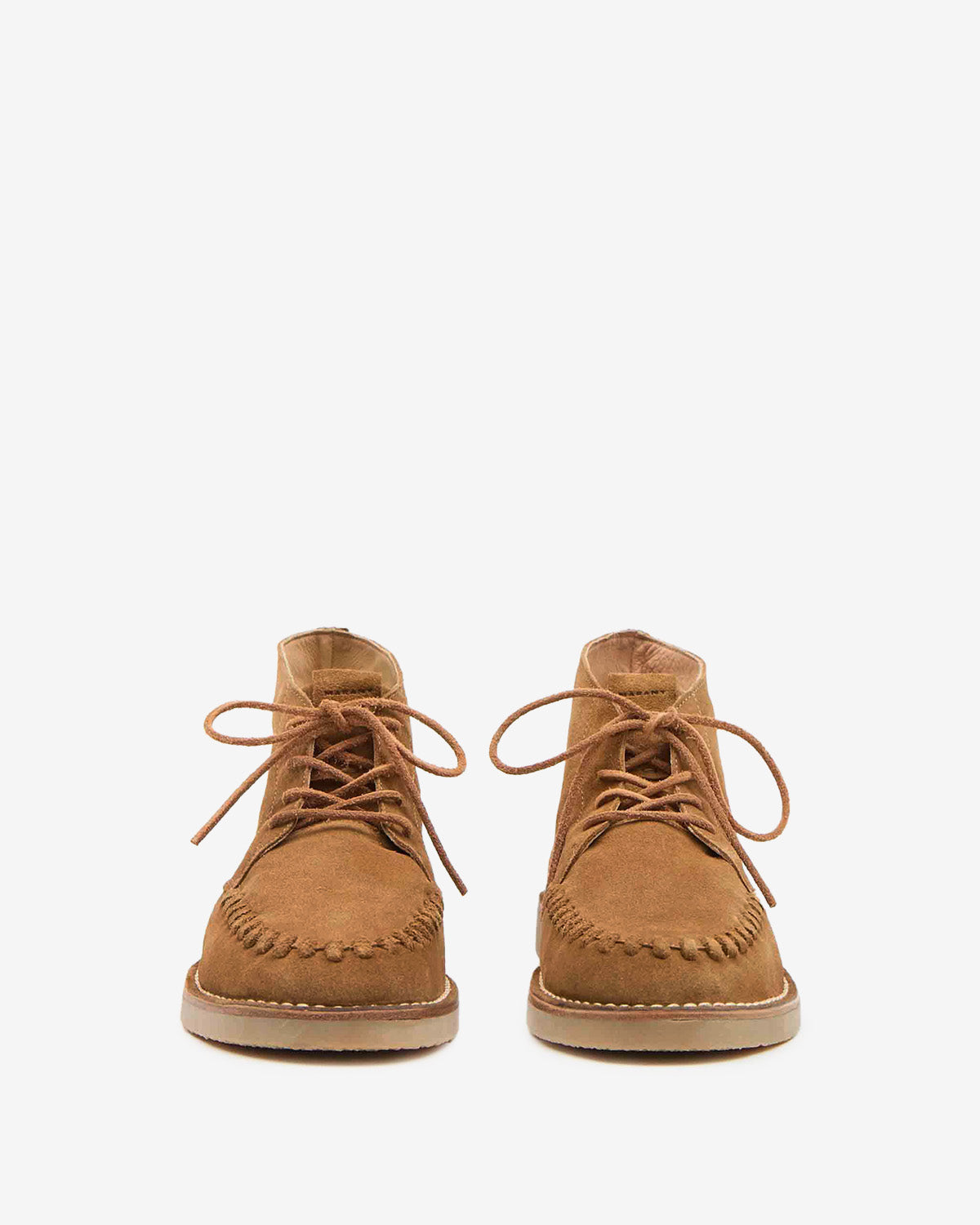 Isabel Marant Dersee mocassins cognac cuir velours