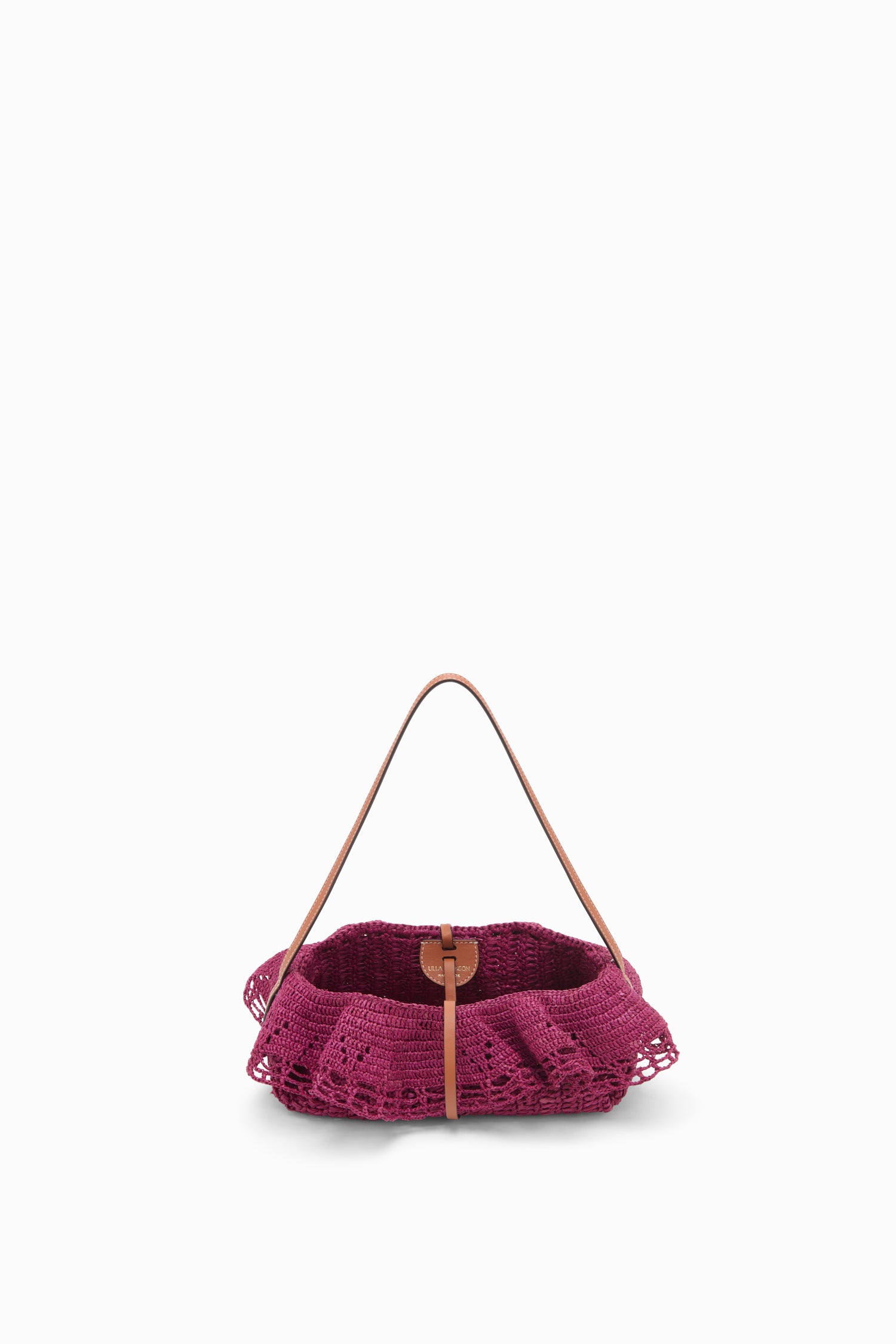 Ulla Johnson Marina pochette raphia orchid