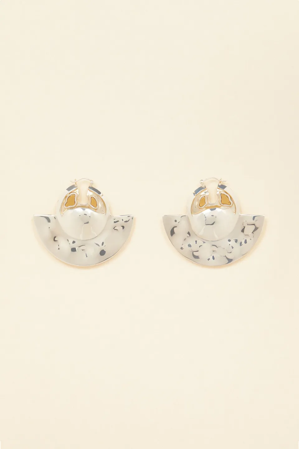 Patou JW005 boucles laiton pierre doré