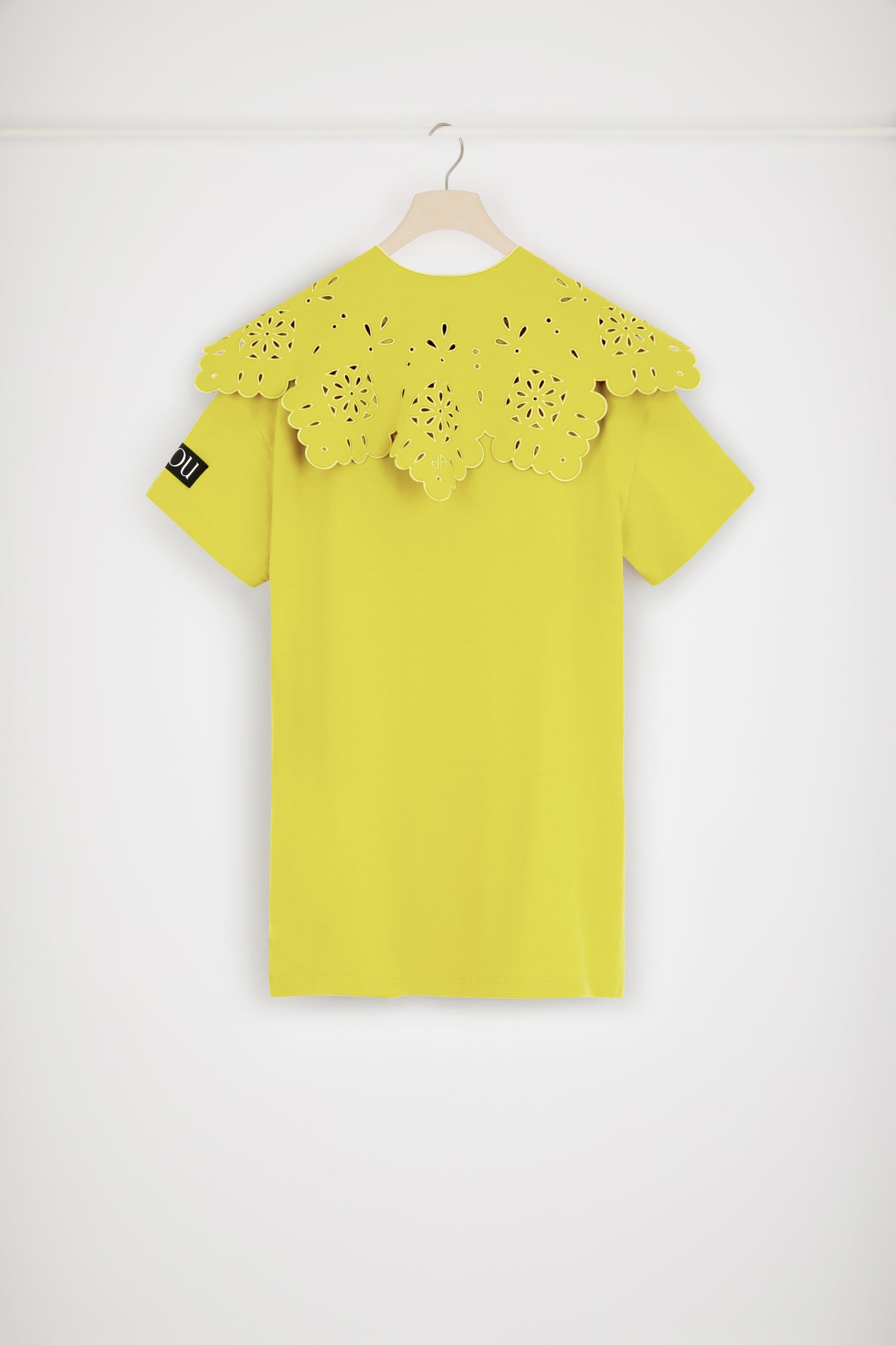 Patou JE057 robe t-shirt coton bio Absinthe col amovible