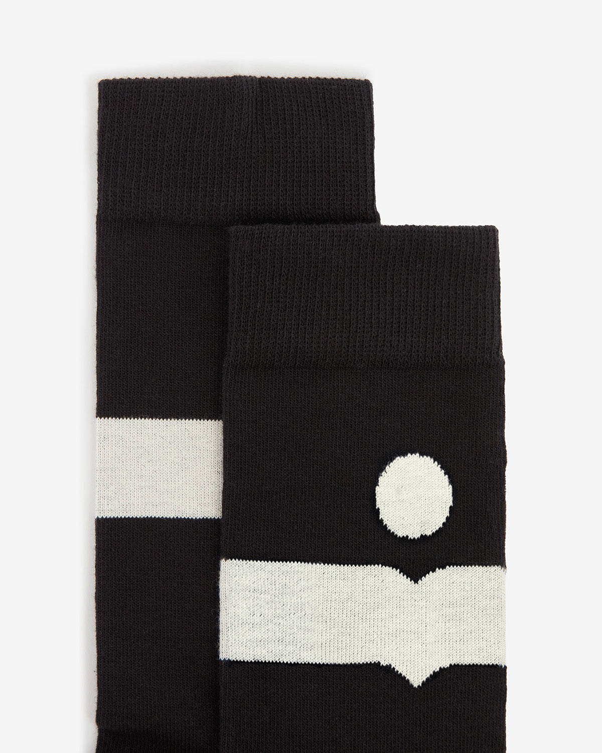 Isabel Marant Nesson chaussettes noires mi-hautes logo