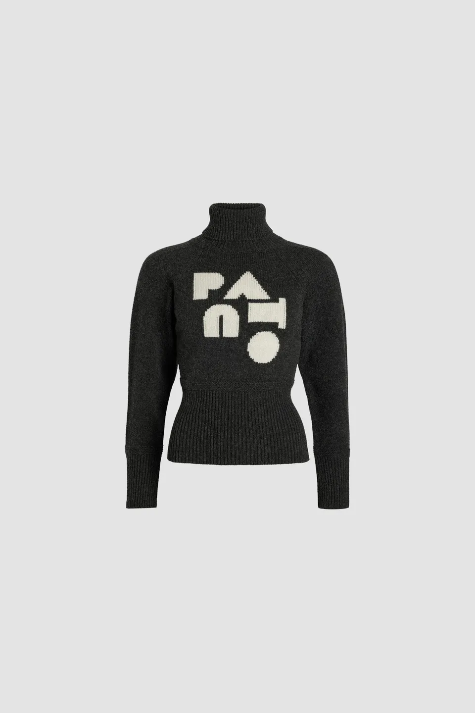 Patou Knitwear KN1938064960A pull col roulé gris Storm