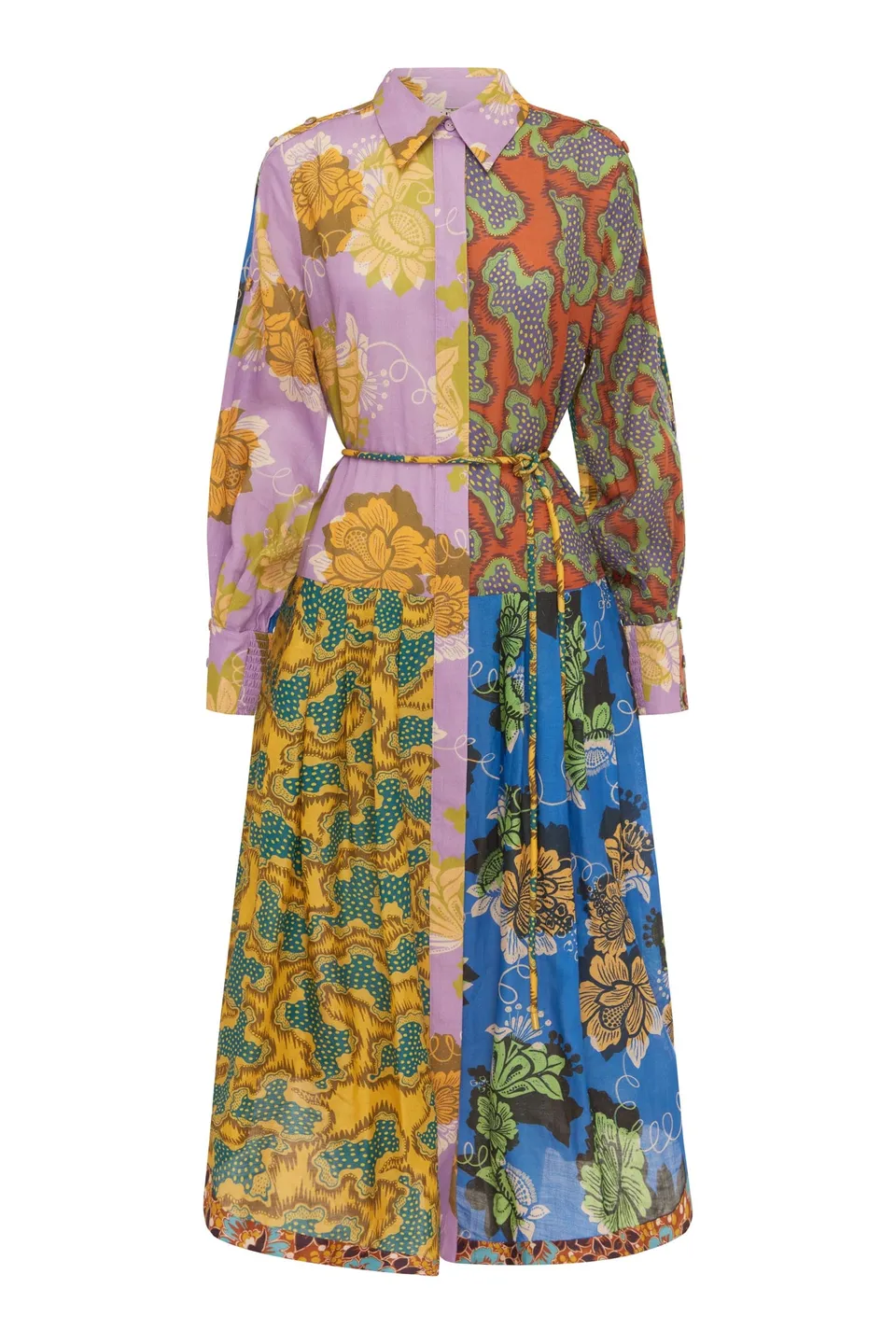 Alemais Arnie Spliced robe chemise ramie taille 8 AU