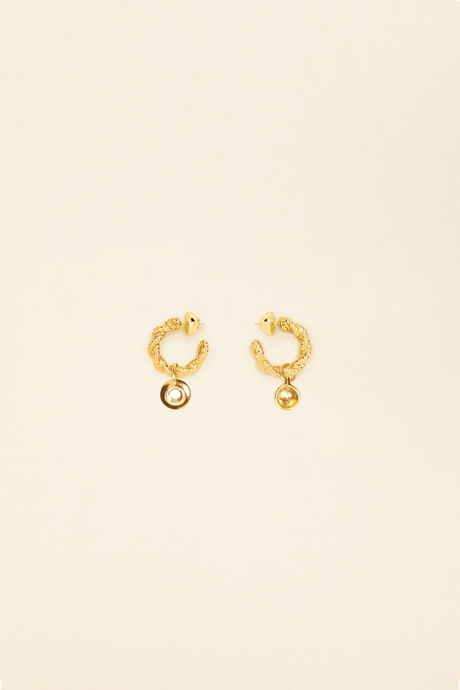 Patou Jewellery JW085 boucles tasse dorées TU laiton