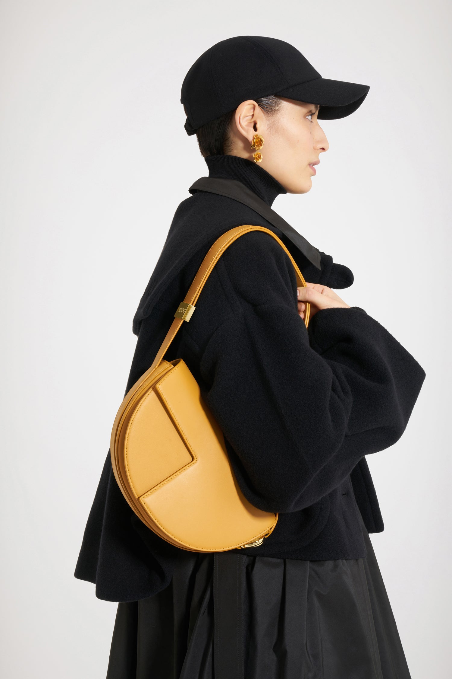 Patou Le Patou BA001 sac cuir Honey miel 25 cm