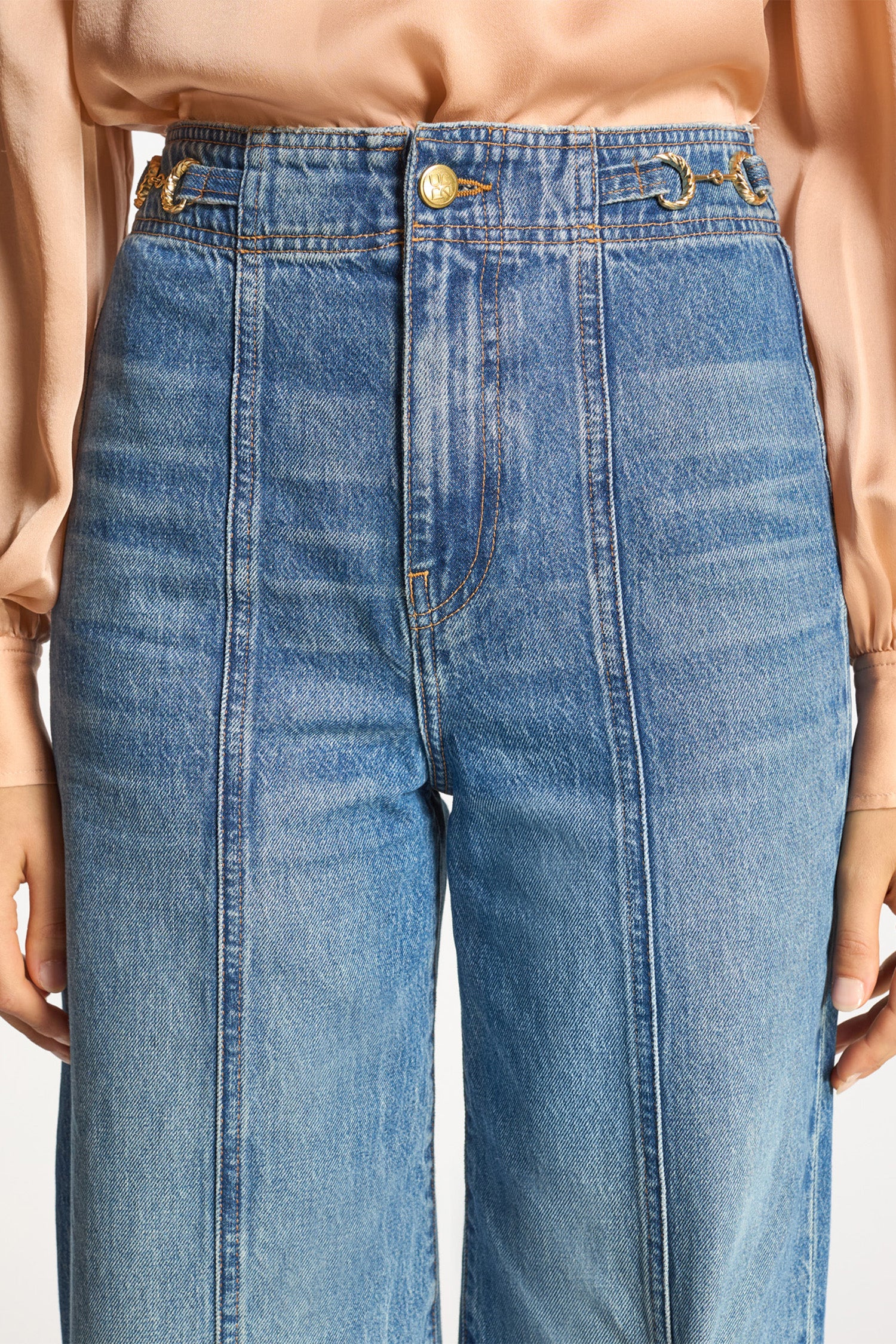 Ulla Johnson Delphine jean flare danube indigo