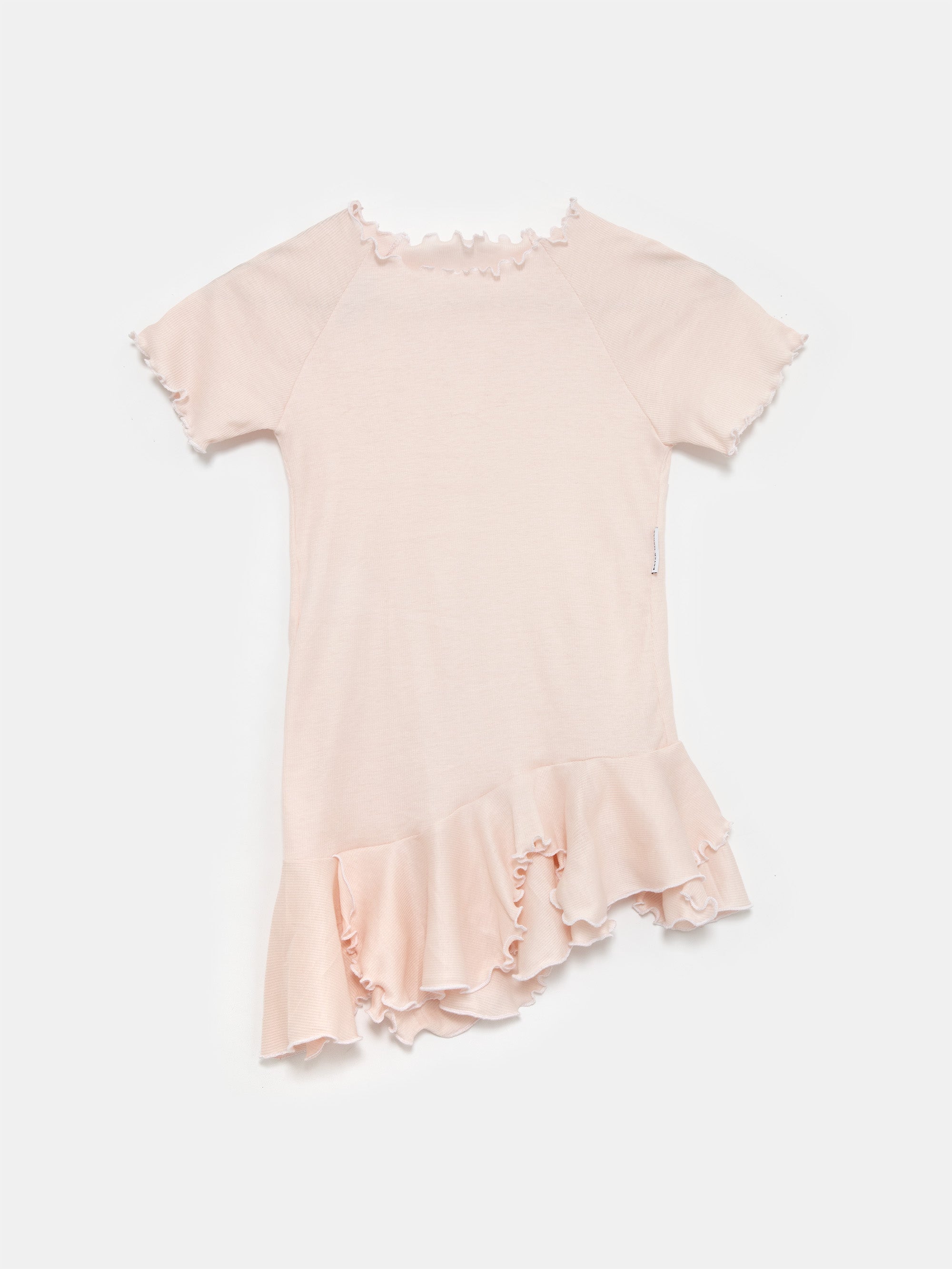 Ester Manas Mini Manas Easy Robe bébé rose asymétrique