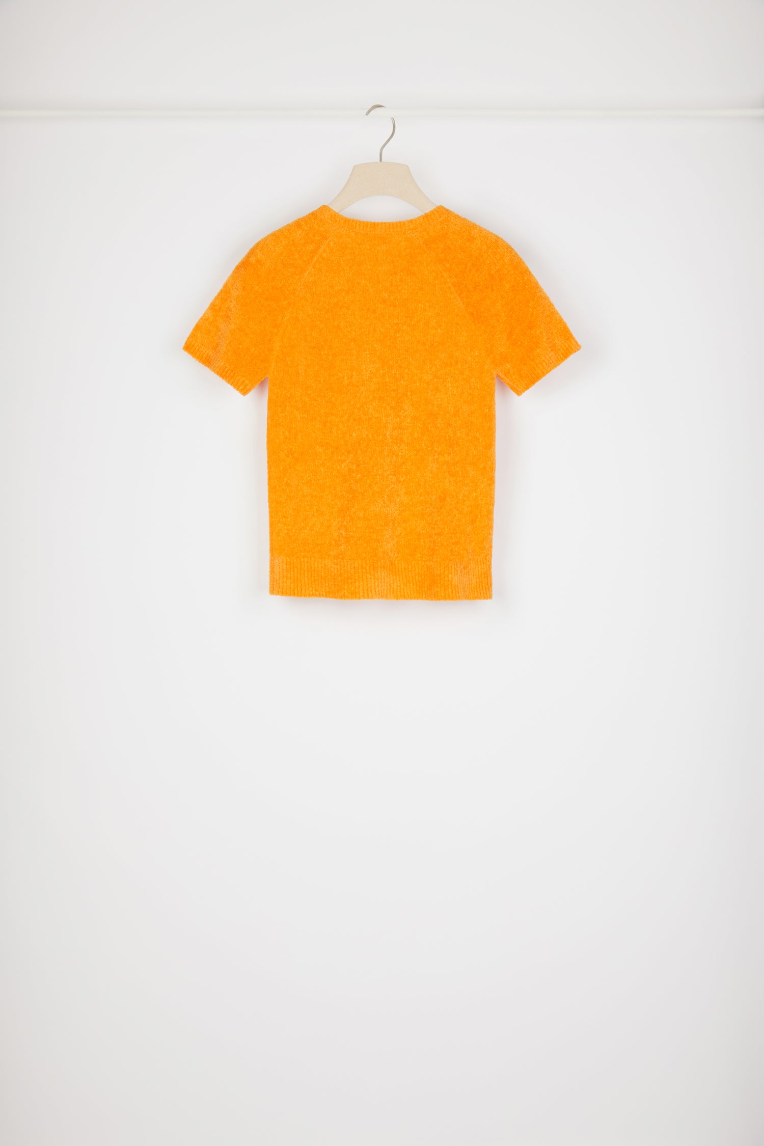 Patou P23KN0688061215M top maille coton bio orange logo