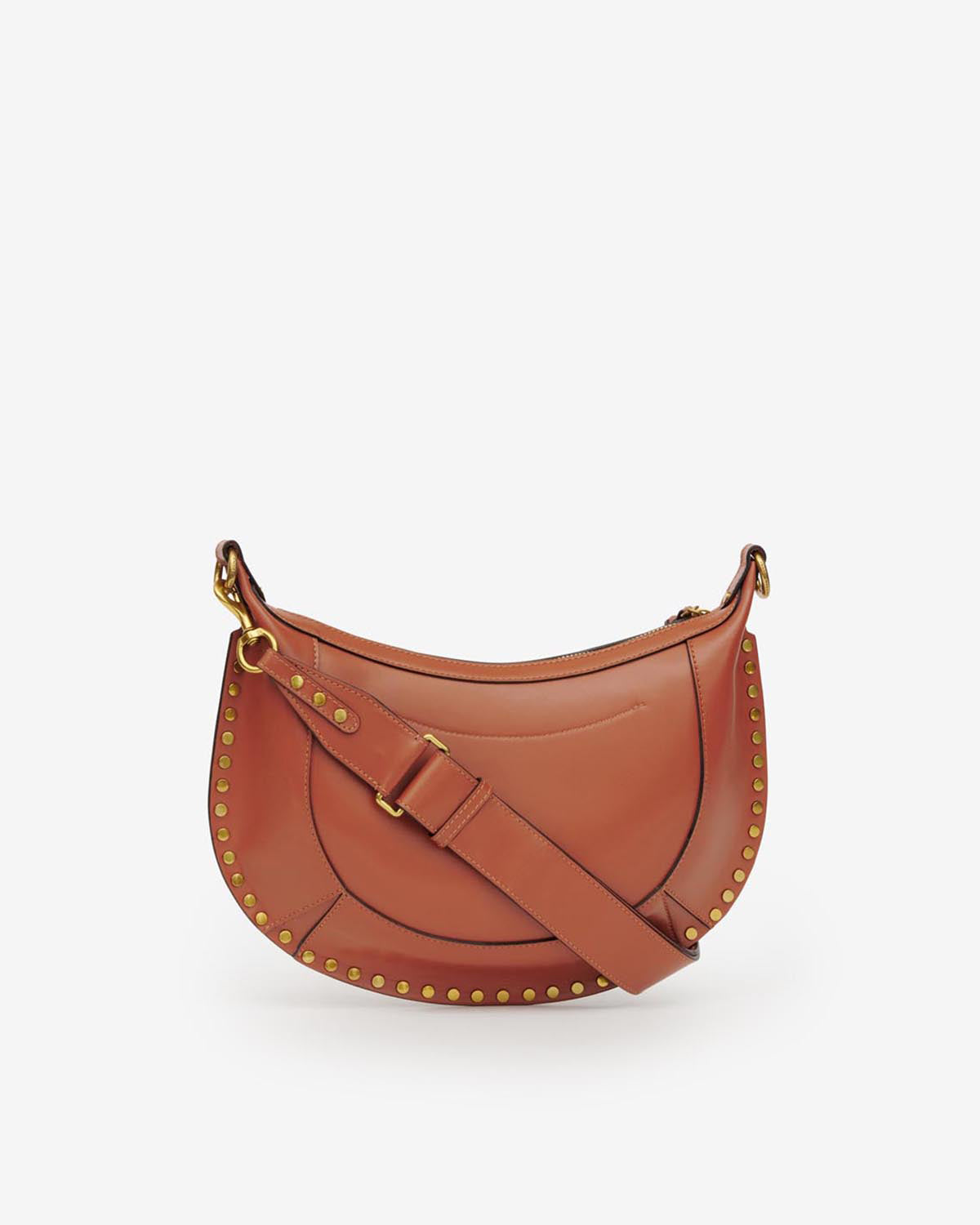 Isabel Marant Naoko sac cuir cognac clous dorés