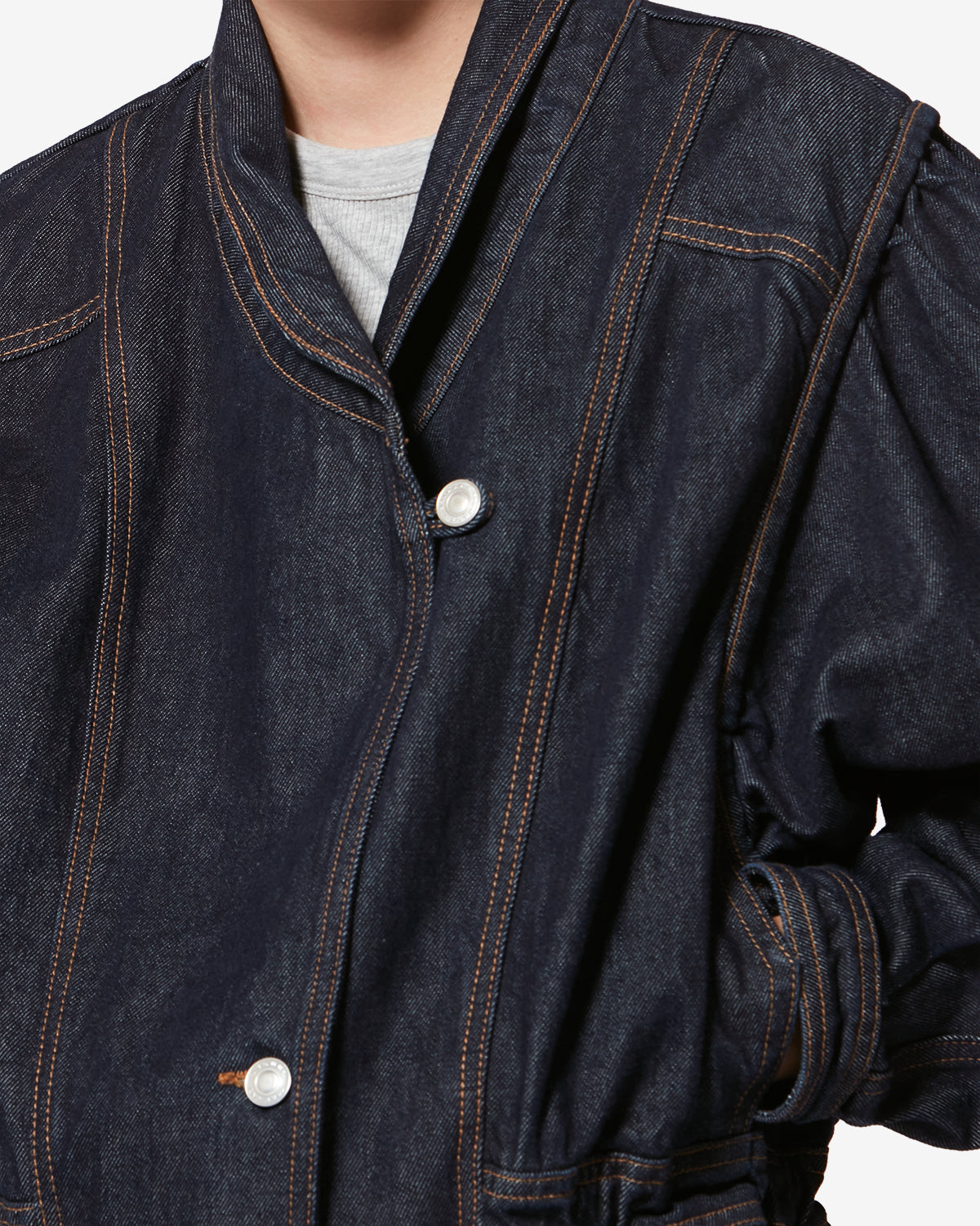 Isabel Marant Dolie veste denim foncé nuit