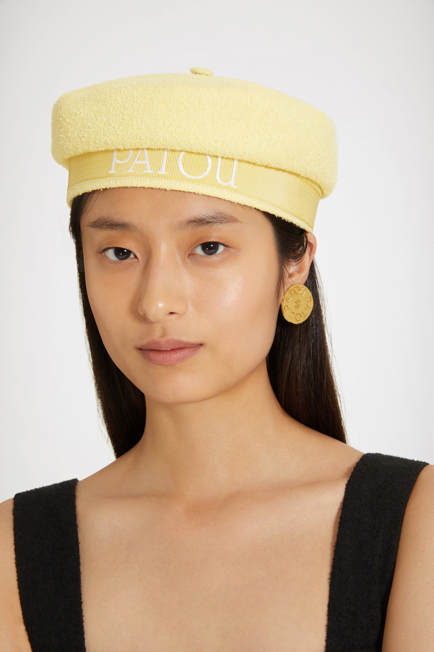 Patou P23AC0020134213M chapeau marin tweed mimosa coton