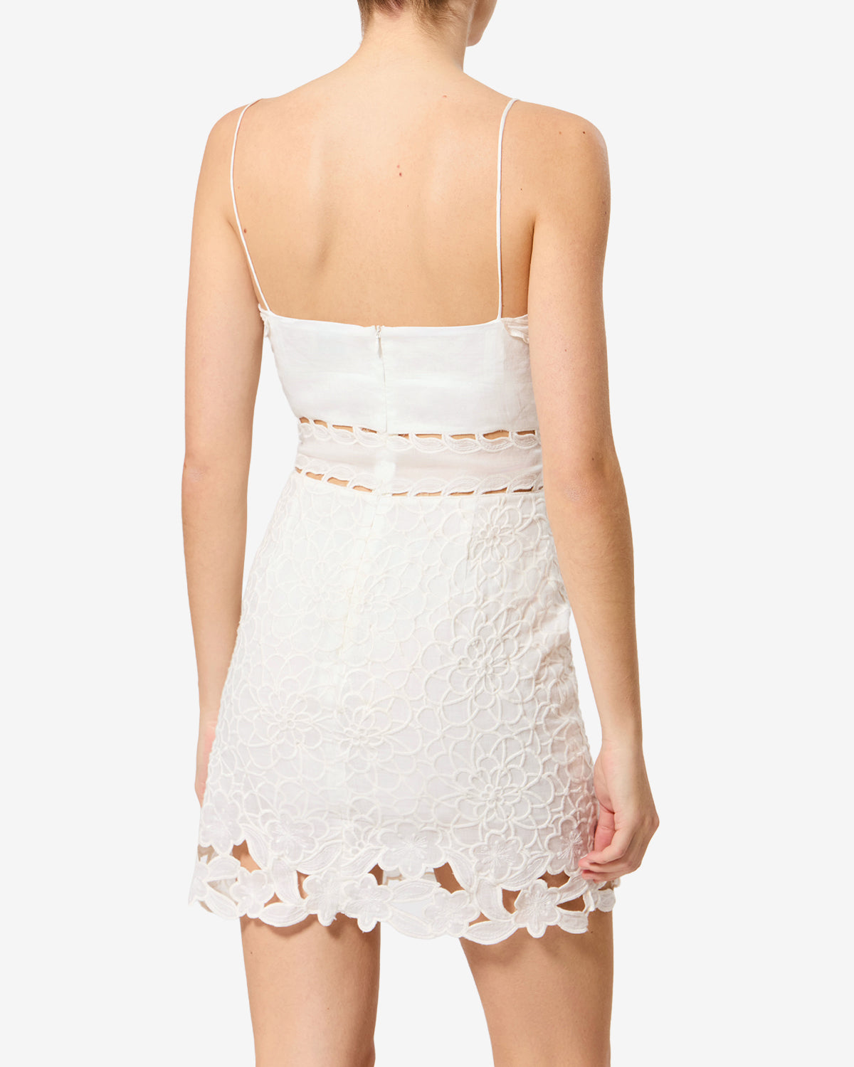 Isabel Marant Reola robe blanche brodée taille 34-44