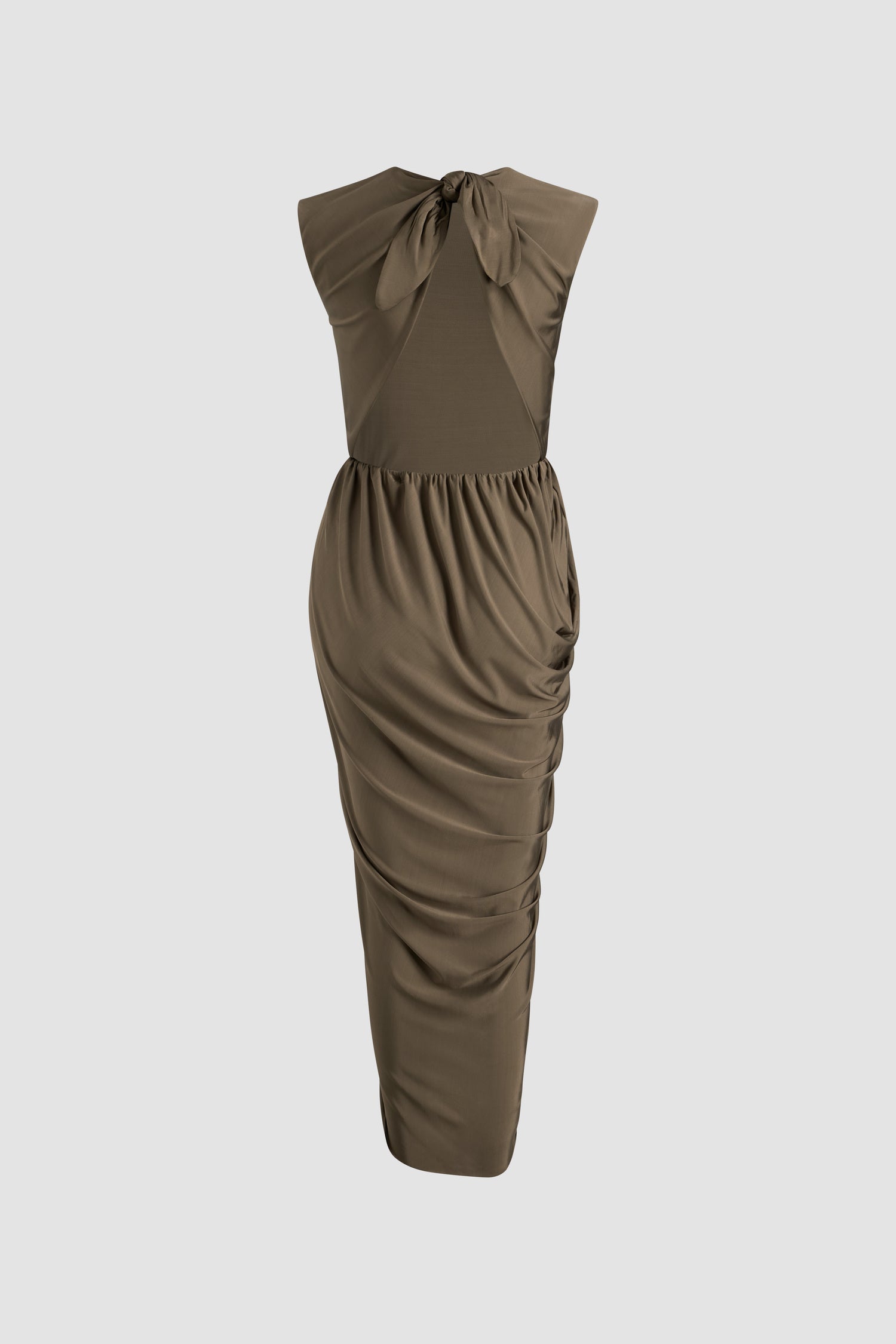Patou P25JE1479973809B robe midi mocha jersey stretch