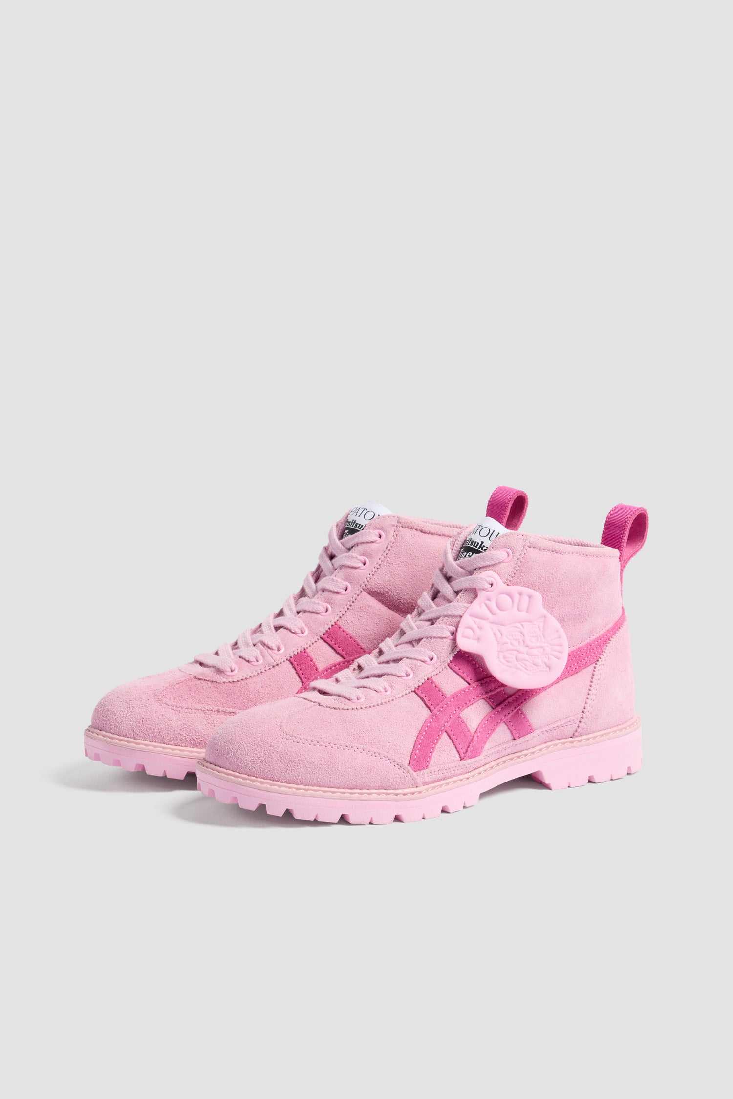 Patou Onitsuka FO013 boots roses suède