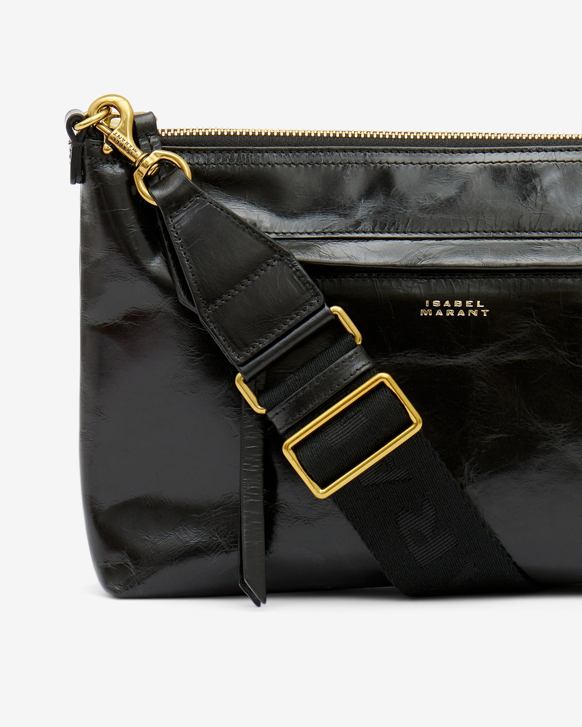 Isabel Marant Nessah Sac Cuir noir 25 cm