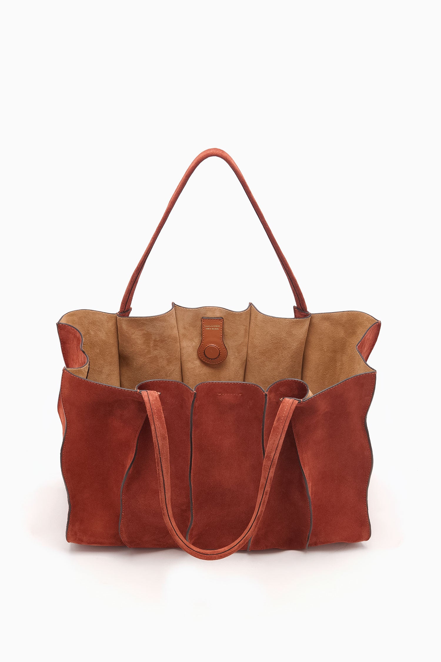 Ulla Johnson Adria sac cabas daim rouille grand