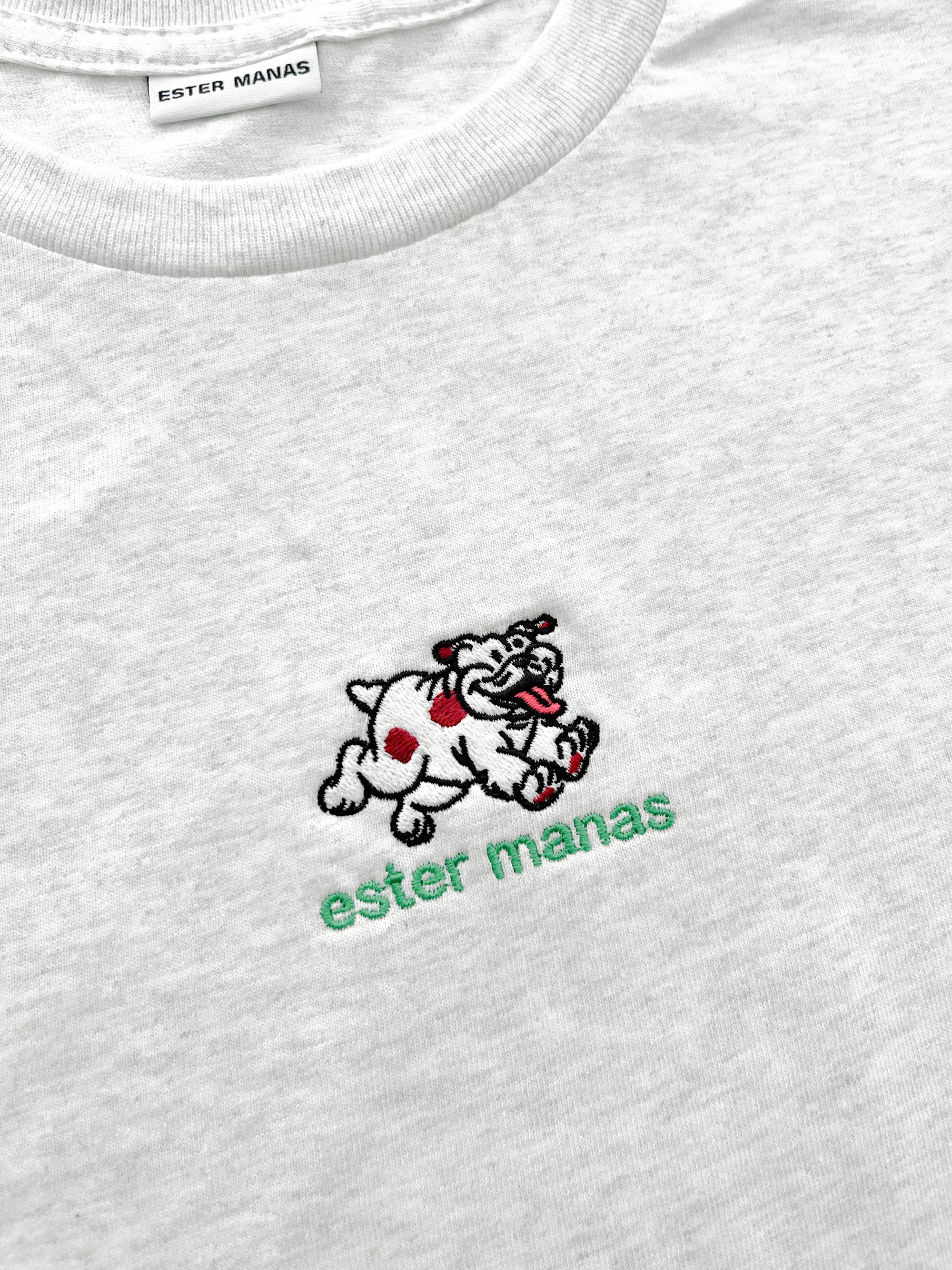 Ester Manas Everydoggy T-shirt gris Bulldog XS/S coton