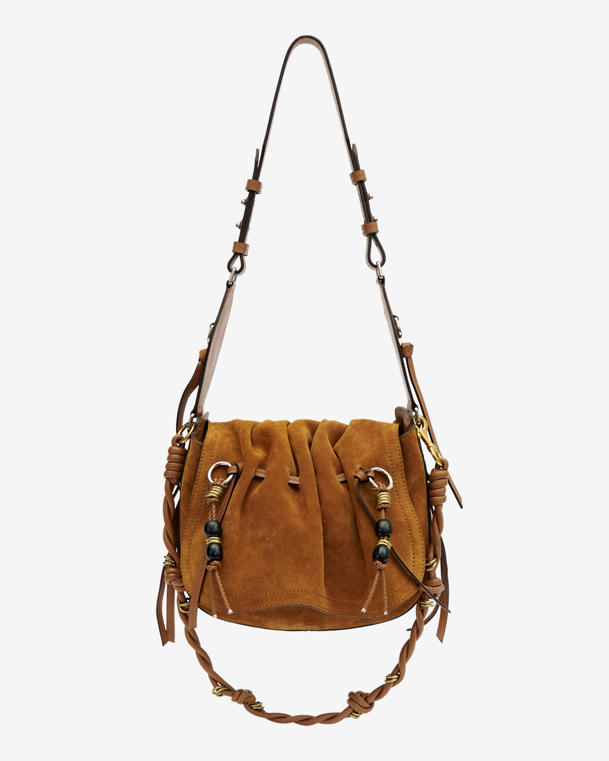 Isabel Marant Bolton PP0406 sac cuir velours cognac