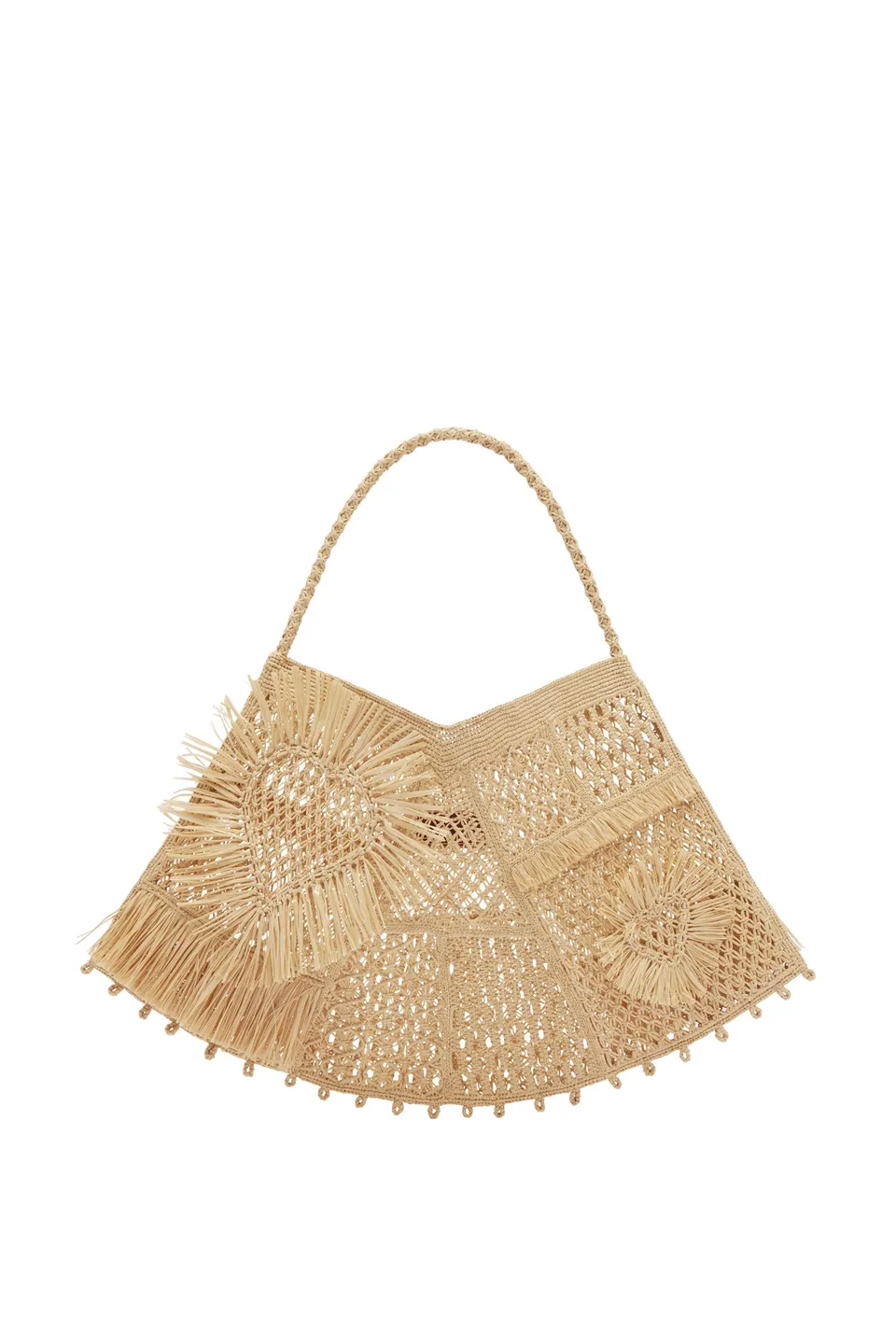 Alemäis Tote sac raphia macramé maxi taille unique