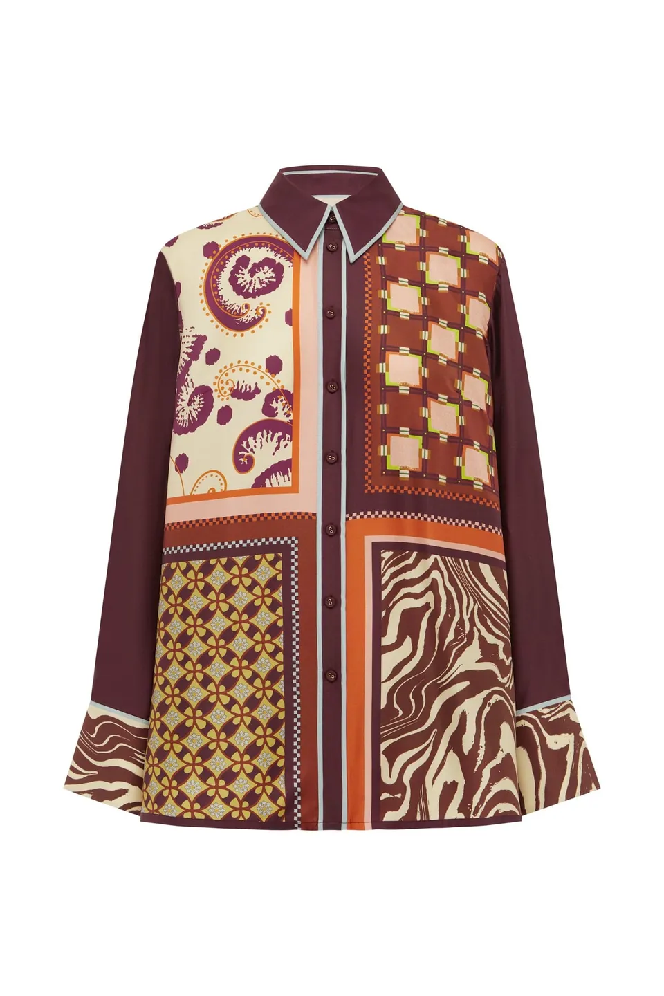Alemais Wilson chemise soie imprimée taille AU12