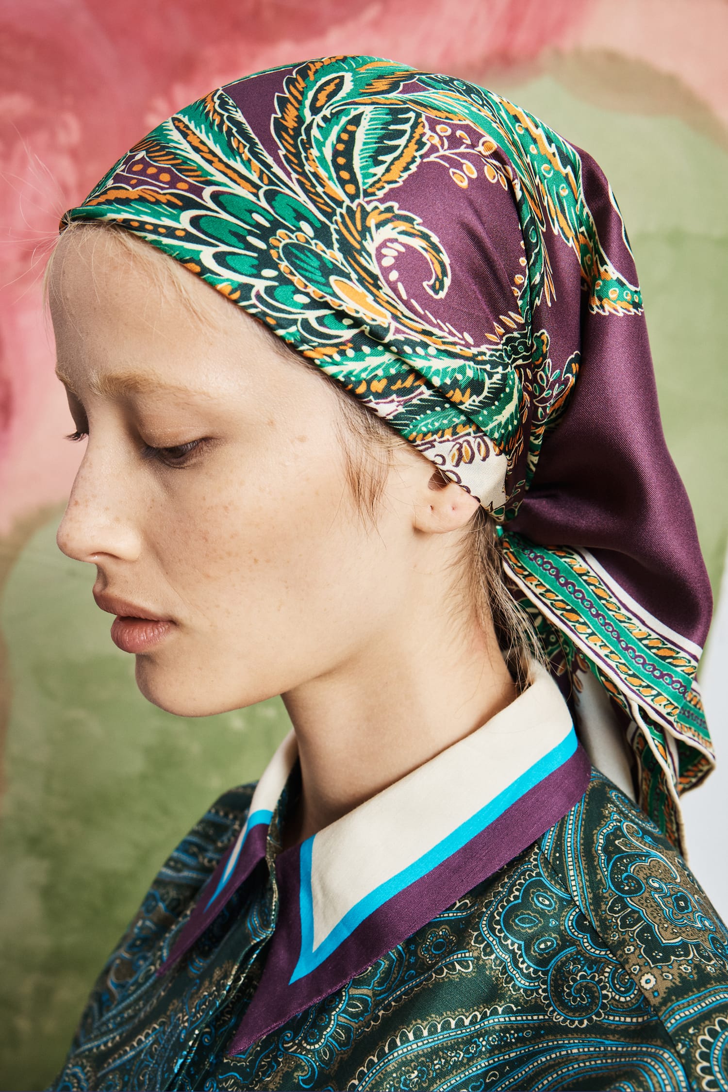 Alemäis Ruthie foulard carré soie imprimé taille unique