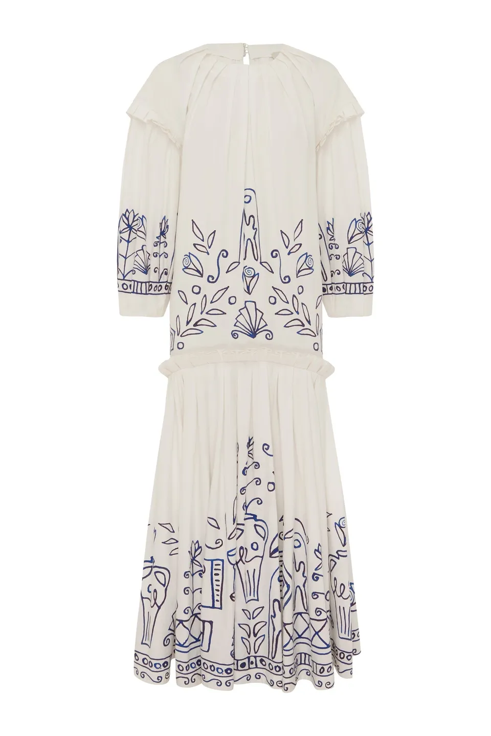 Alemais Leela Midi Dress robe midi coton