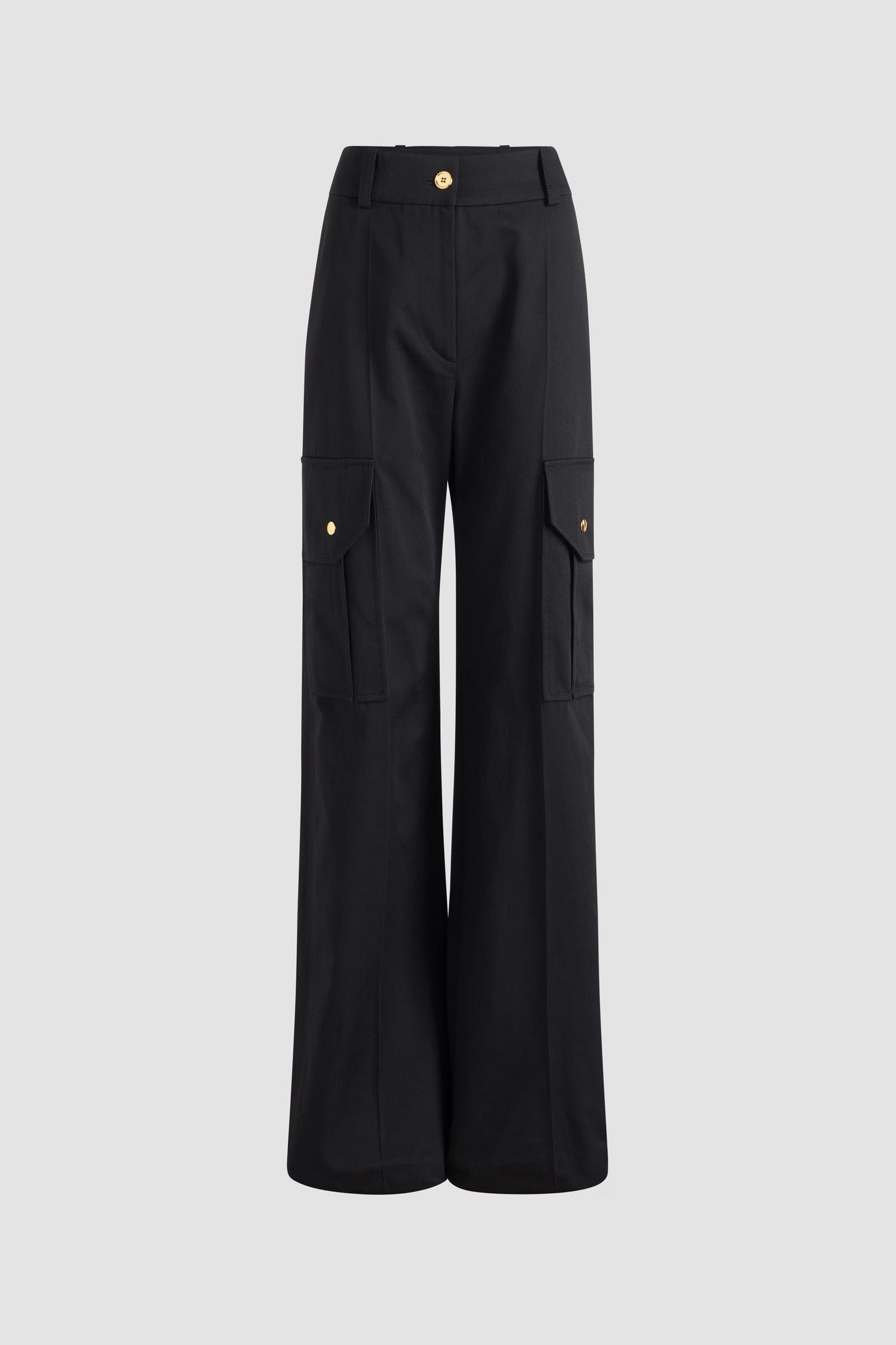Patou H25TR0550074999B pantalon cargo coton noir