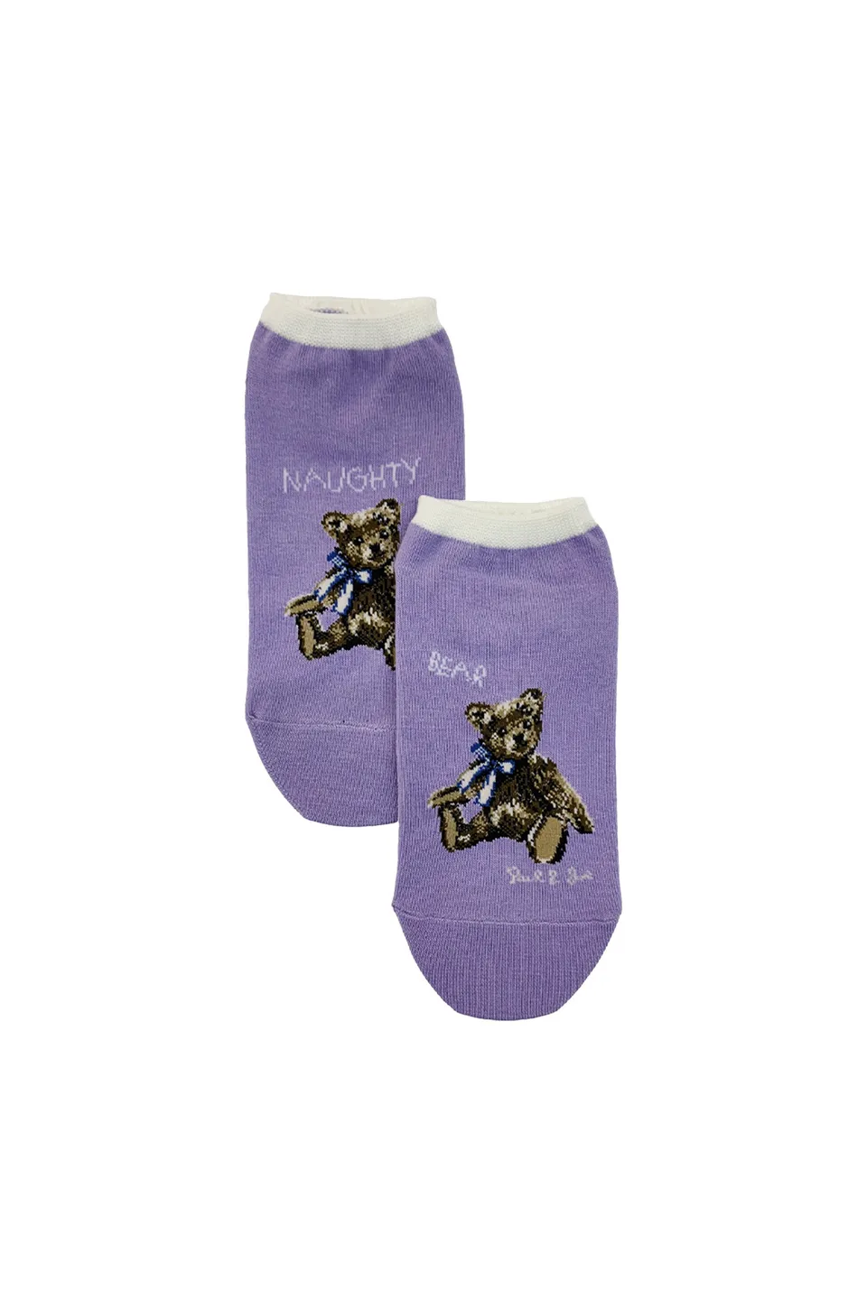 Paul & Joe Naughty Bear chaussettes lilas 36-39 coton