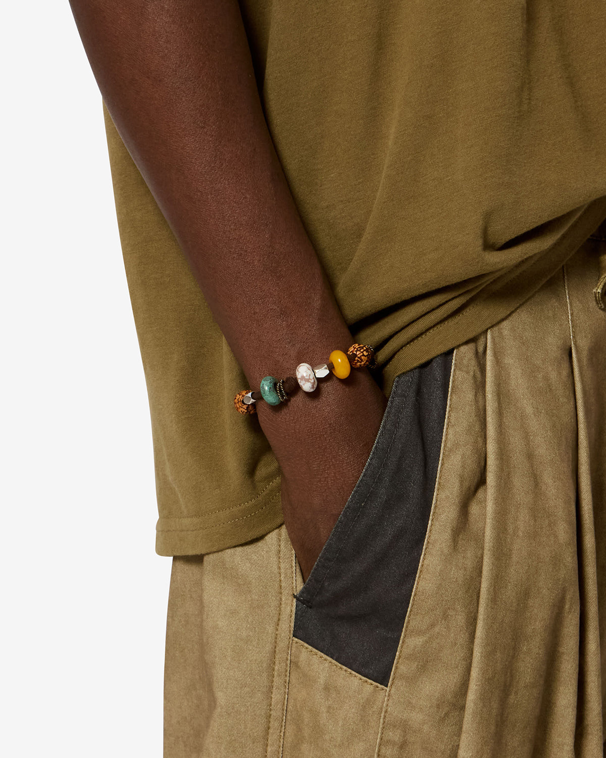 Isabel Marant Willow BR0274HA bracelet cuir café