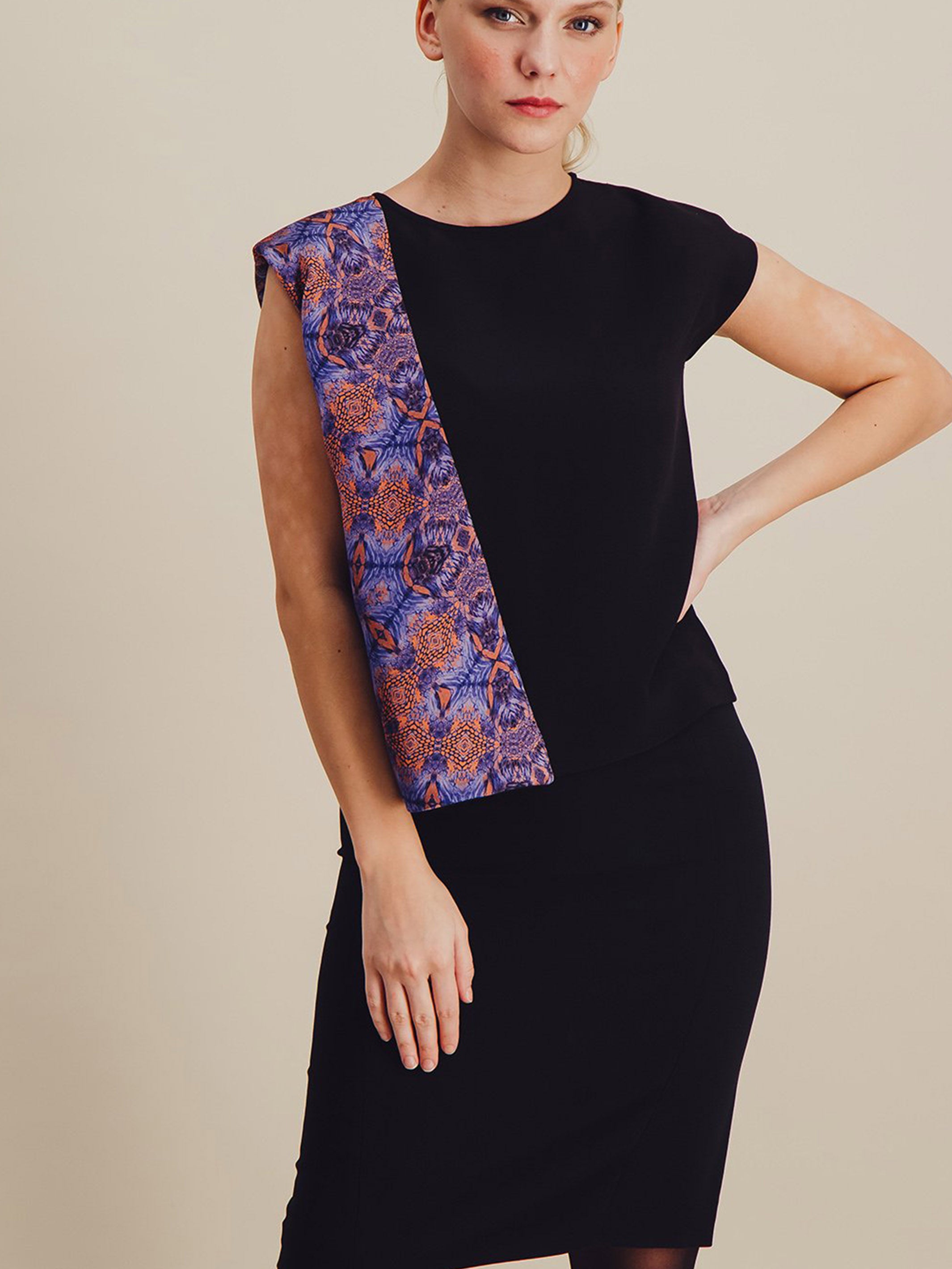Anahide Saint André Filament jupe droite viscose noire