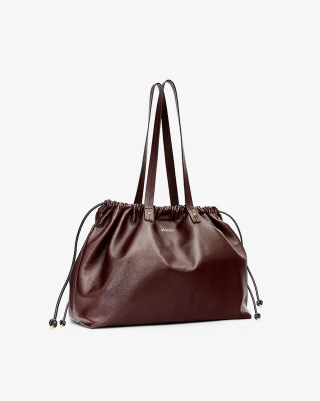 Isabel Marant Silven cabas cuir bordeaux 40x30 cm