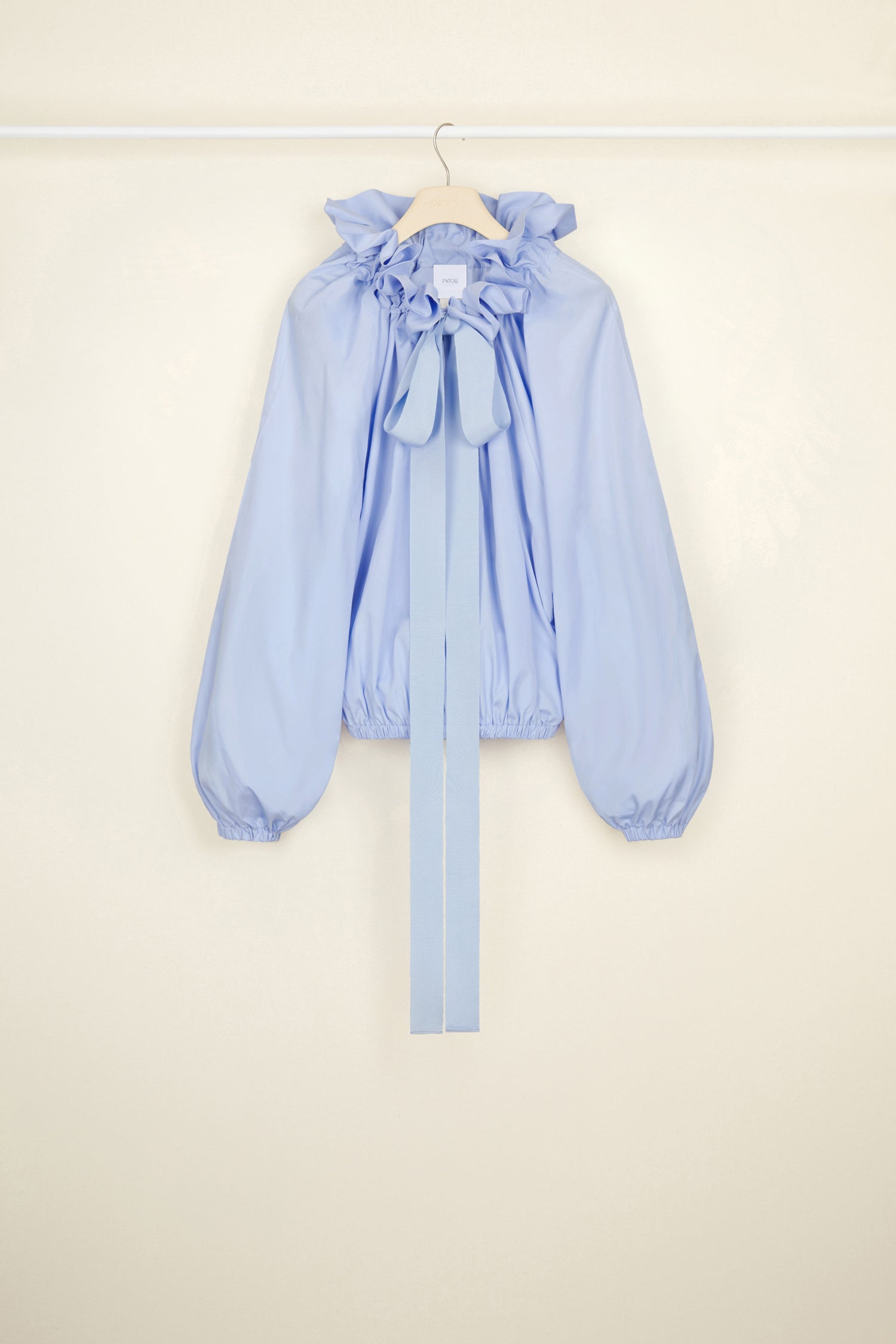Patou P22TO017 top Aurora coton bio col cordon