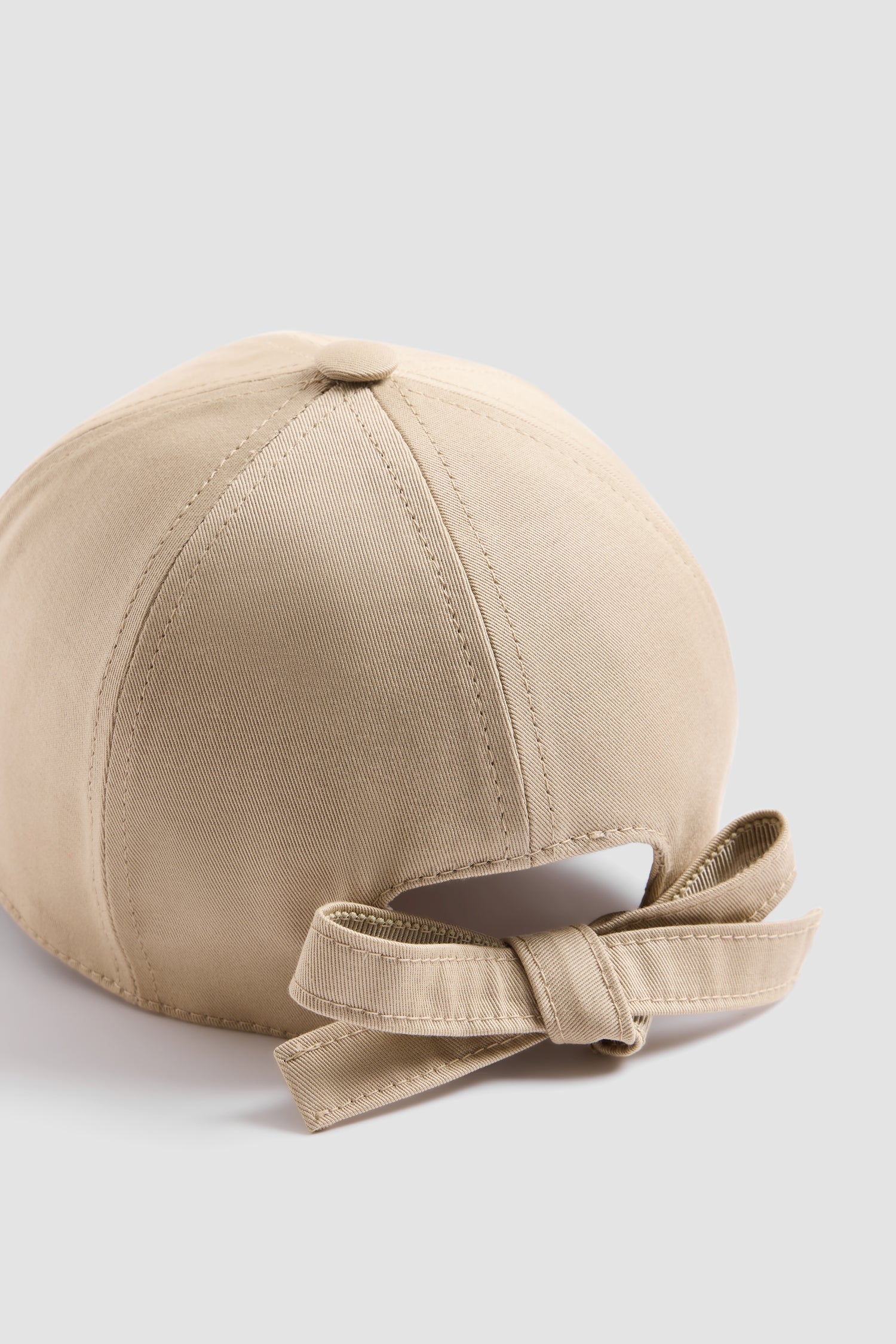 Patou Bow casquette coton bio beige Winter Wheat