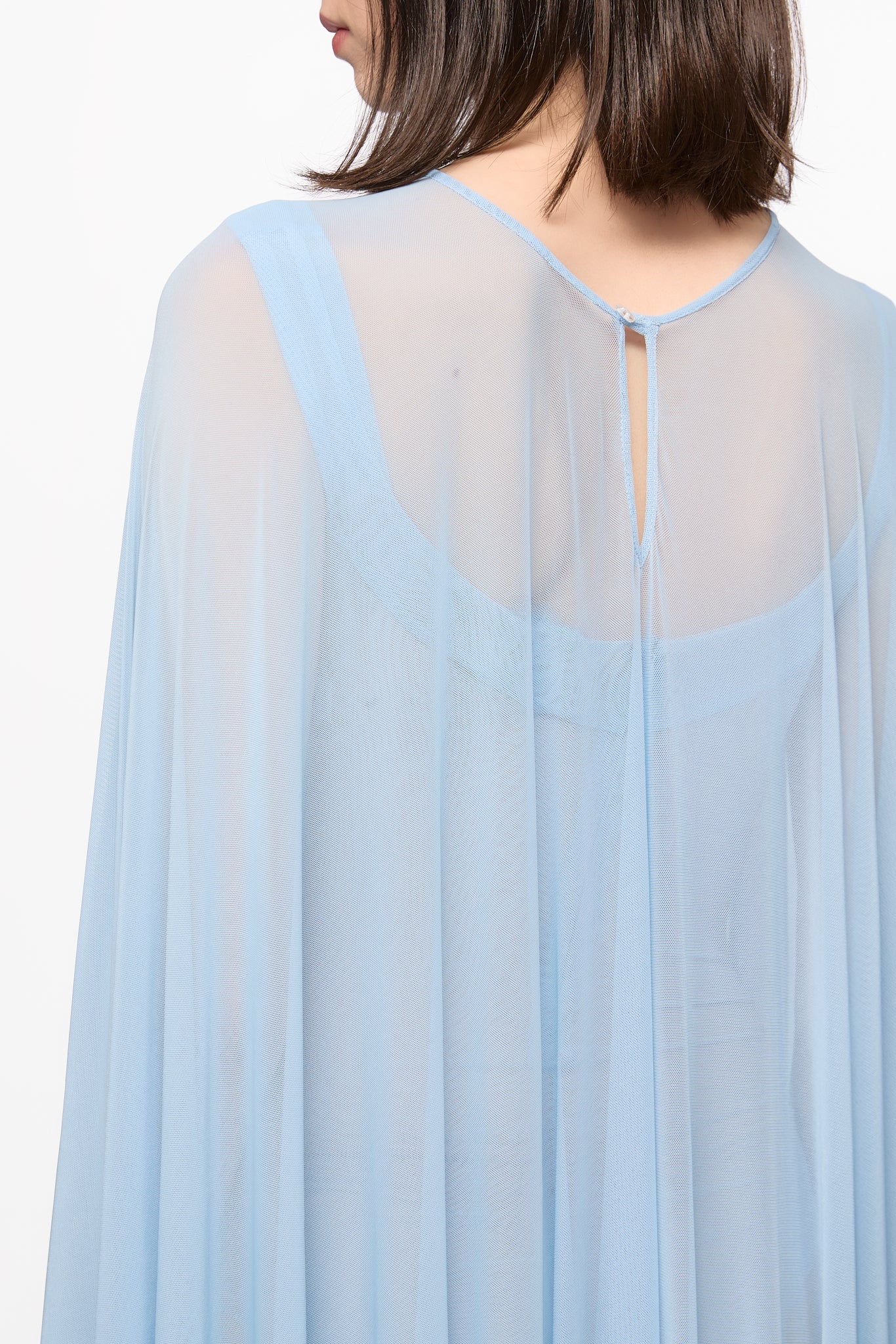 ATU Body Couture Baby Blue Mesh Bodysuit ensemble bleu S