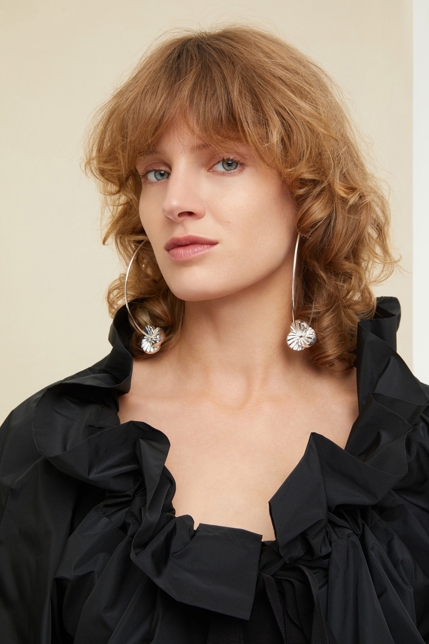 Patou Jewellery créoles laiton argent H21JW061 mandarine