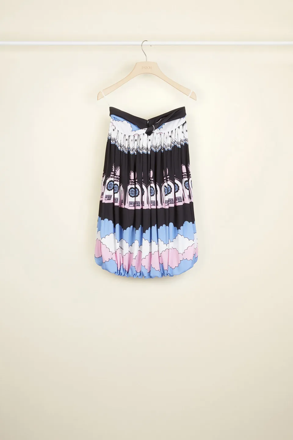 Patou P20SK01100375006 jupe boule Cloud Print jersey