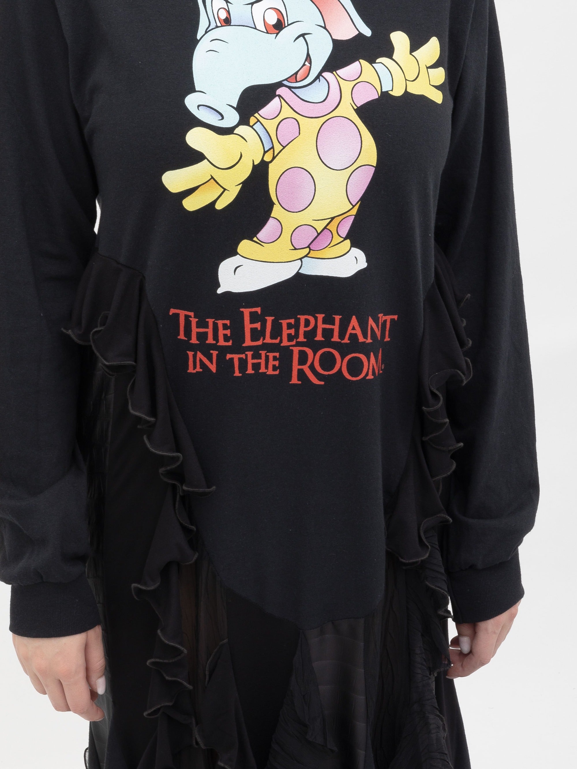 Ester Manas T-shirt Drama Dress robe sweat volants