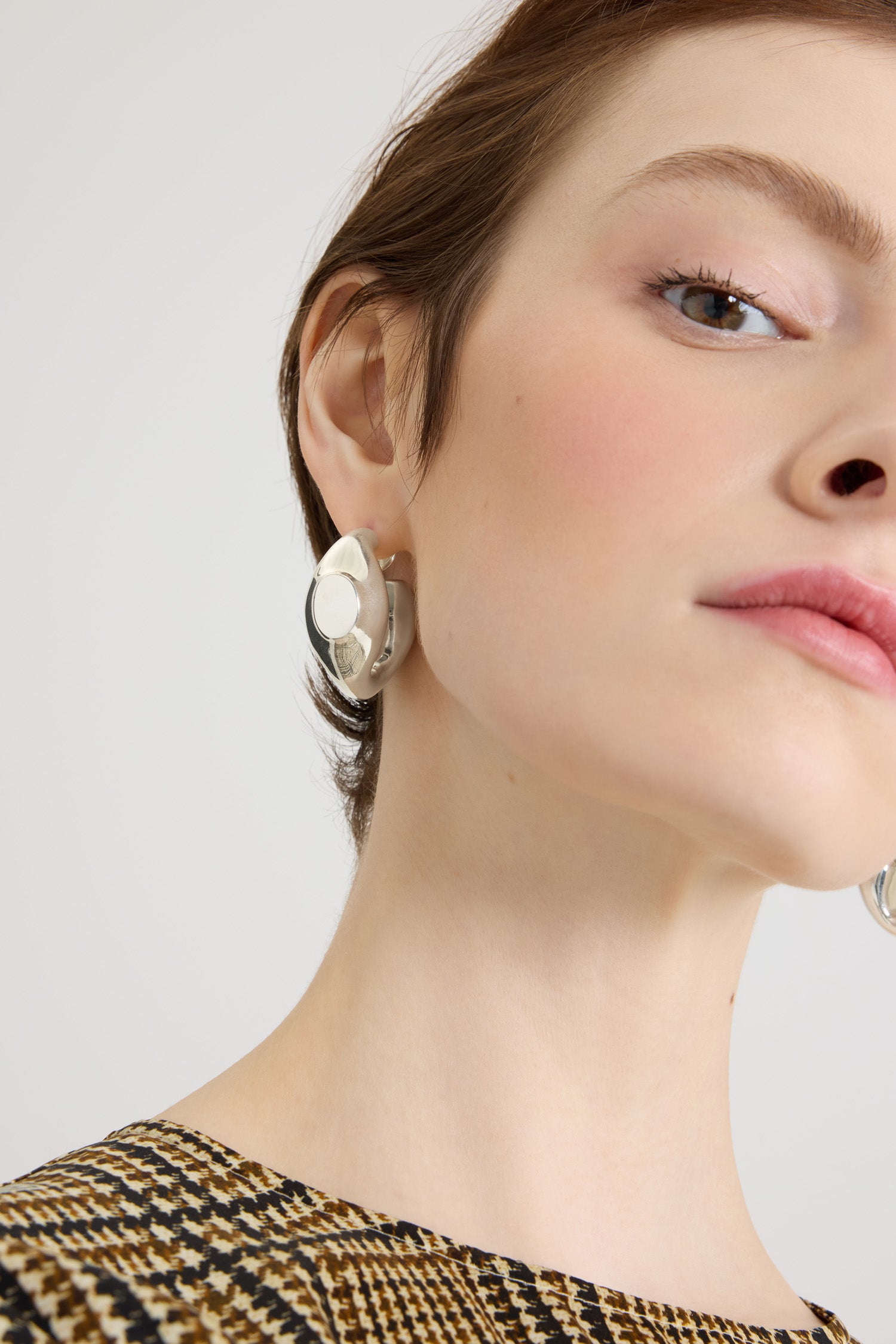 Patou H25JW160 boucles d'oreilles chevalière argenté