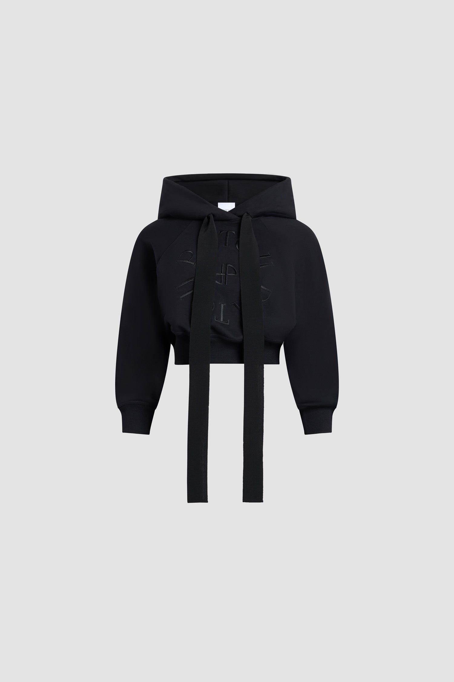 Patou JE069 hoodie court coton bio noir